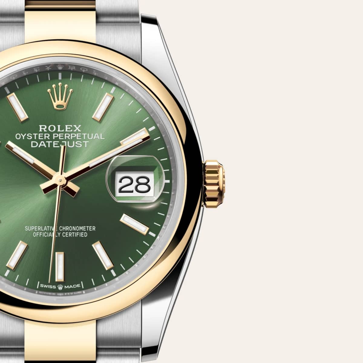 Rolex Datejust 36
in Yellow Rolesor - combination of Oystersteel and yellow gold, M126203-0058 - Bucherer
