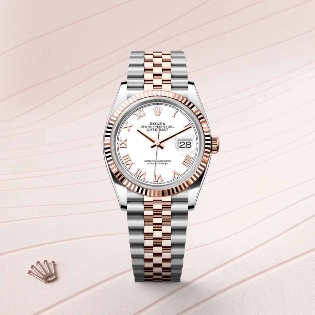 Rolex Datejust 36 i Everose Rolesor - kombination af Oystersteel og 18 karat Everose guld, M126231-0015 - Bucherer