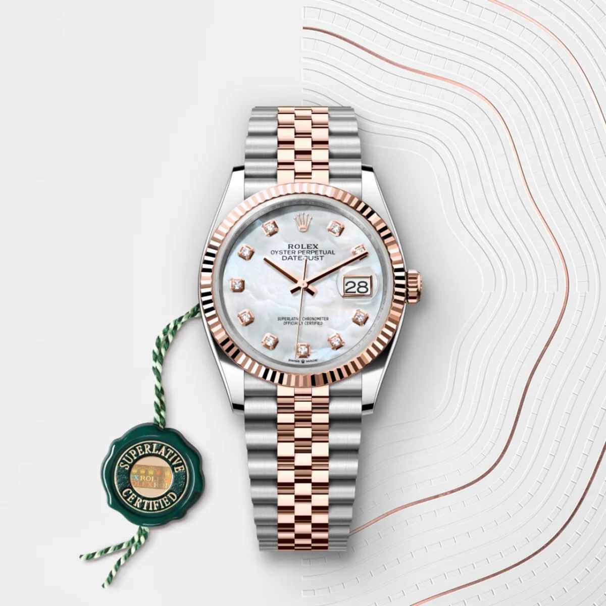 Rolex Datejust 36 in Everose Rolesor - combination of Oystersteel and Everose gold, M126231-0021 - Bucherer