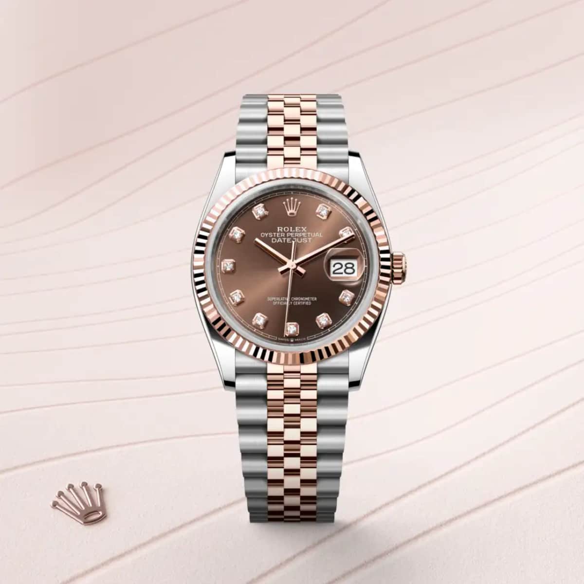 Rolex Datejust 36
in Everose Rolesor - combination of Oystersteel and Everose gold, M126231-0053 - Bucherer