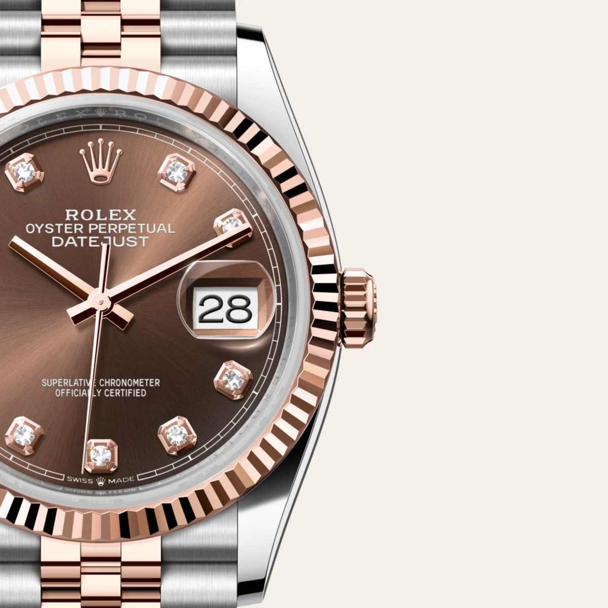 Rolex Datejust 36
in Everose Rolesor - combination of Oystersteel and Everose gold, M126231-0053 - Bucherer