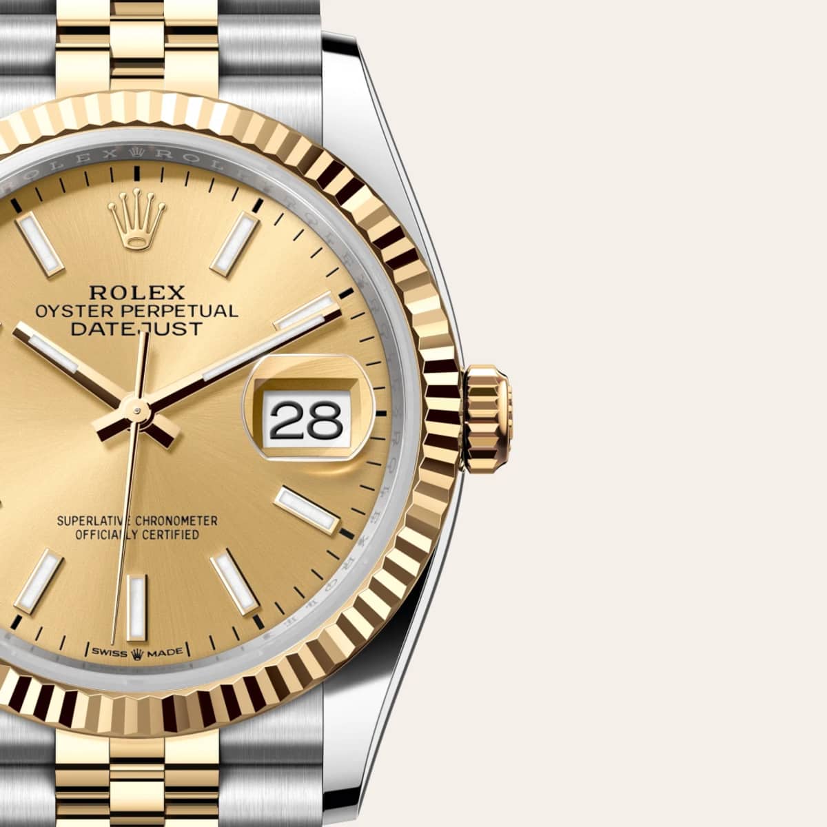 Rolex Datejust
in Yellow Rolesor - combination of Oystersteel and yellow gold, M126233-0015 - Bucherer