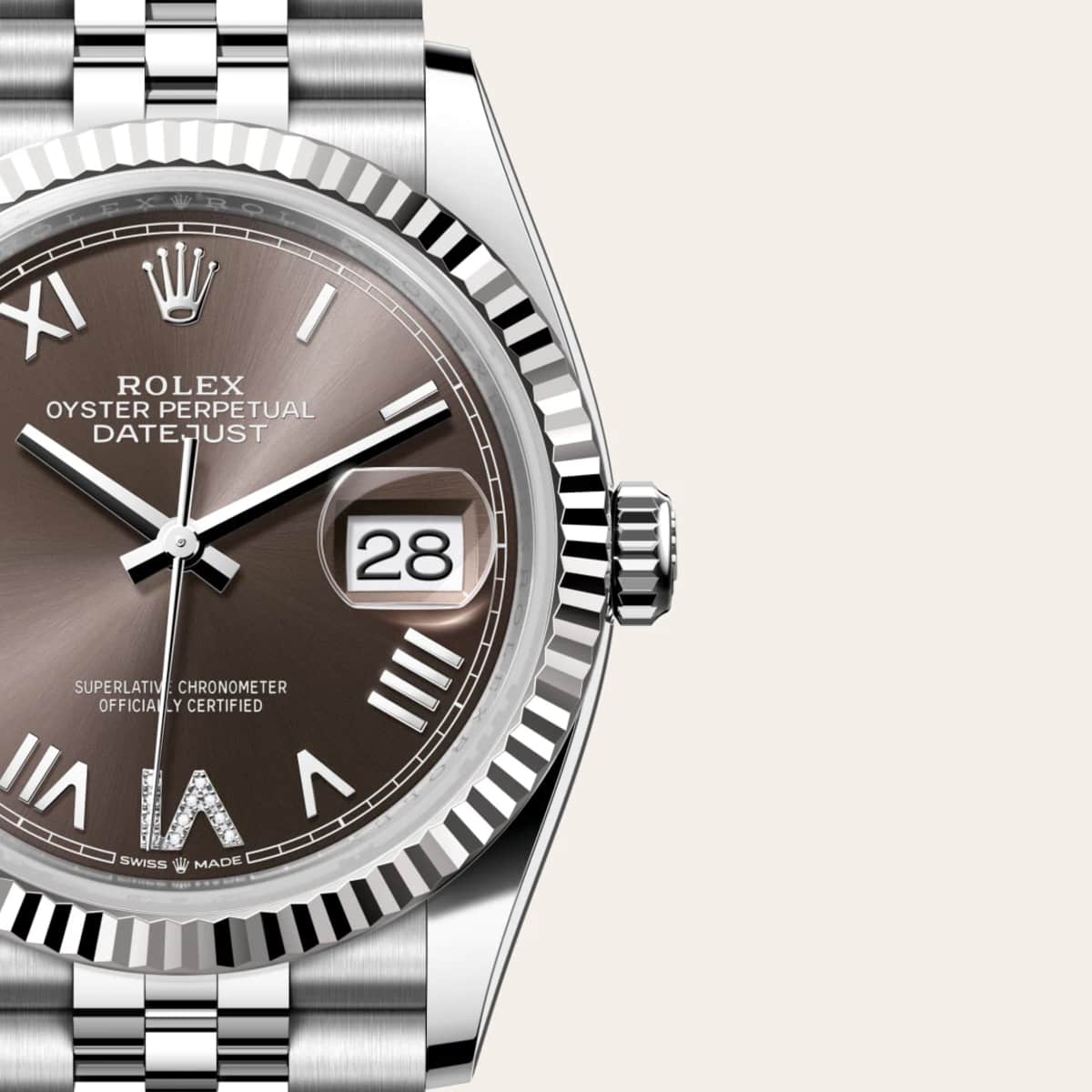 Rolex Datejust 36
in White Rolesor - combination of Oystersteel and white gold, M126234-0071 - Bucherer