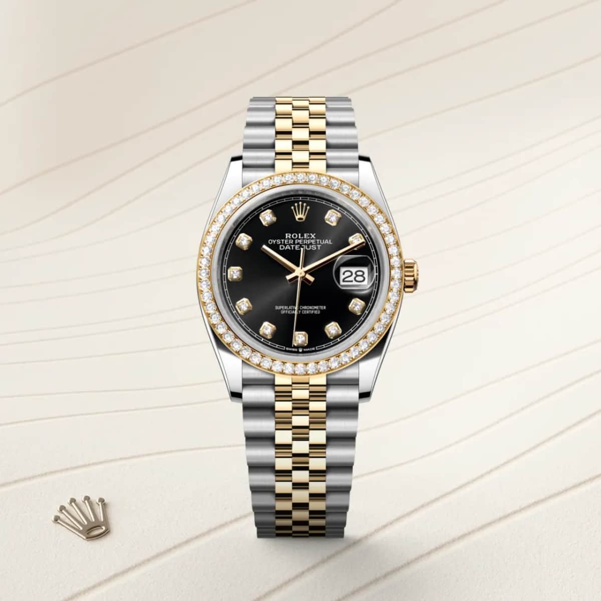 Rolex Datejust 36 en Rolesor jaune – combinaison d’acier Oystersteel et d’or jaune, M126283RBR-0007 - Bucherer