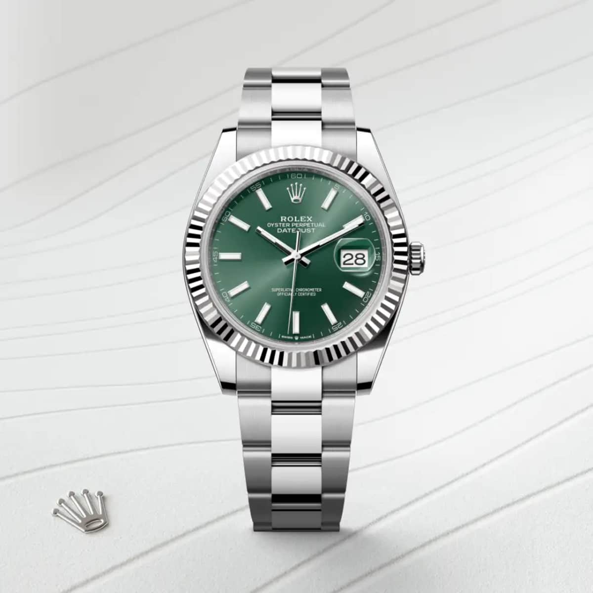 Rolex Datejust 41 in White Rolesor - combination of Oystersteel and white gold, M126334-0027 - Bucherer