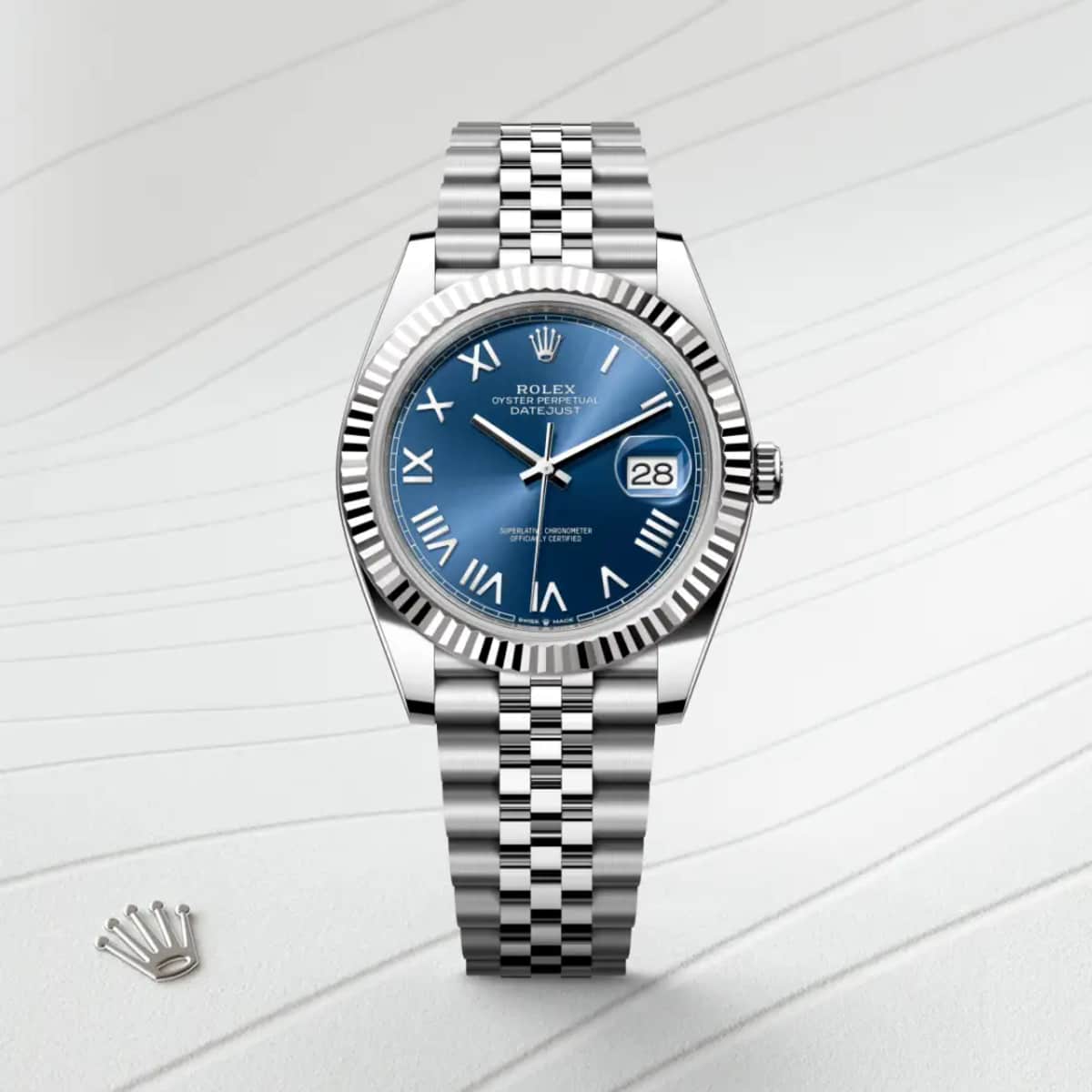 Rolex Datejust 41 in White Rolesor - combination of Oystersteel and white gold, M126334-0038 - Bucherer