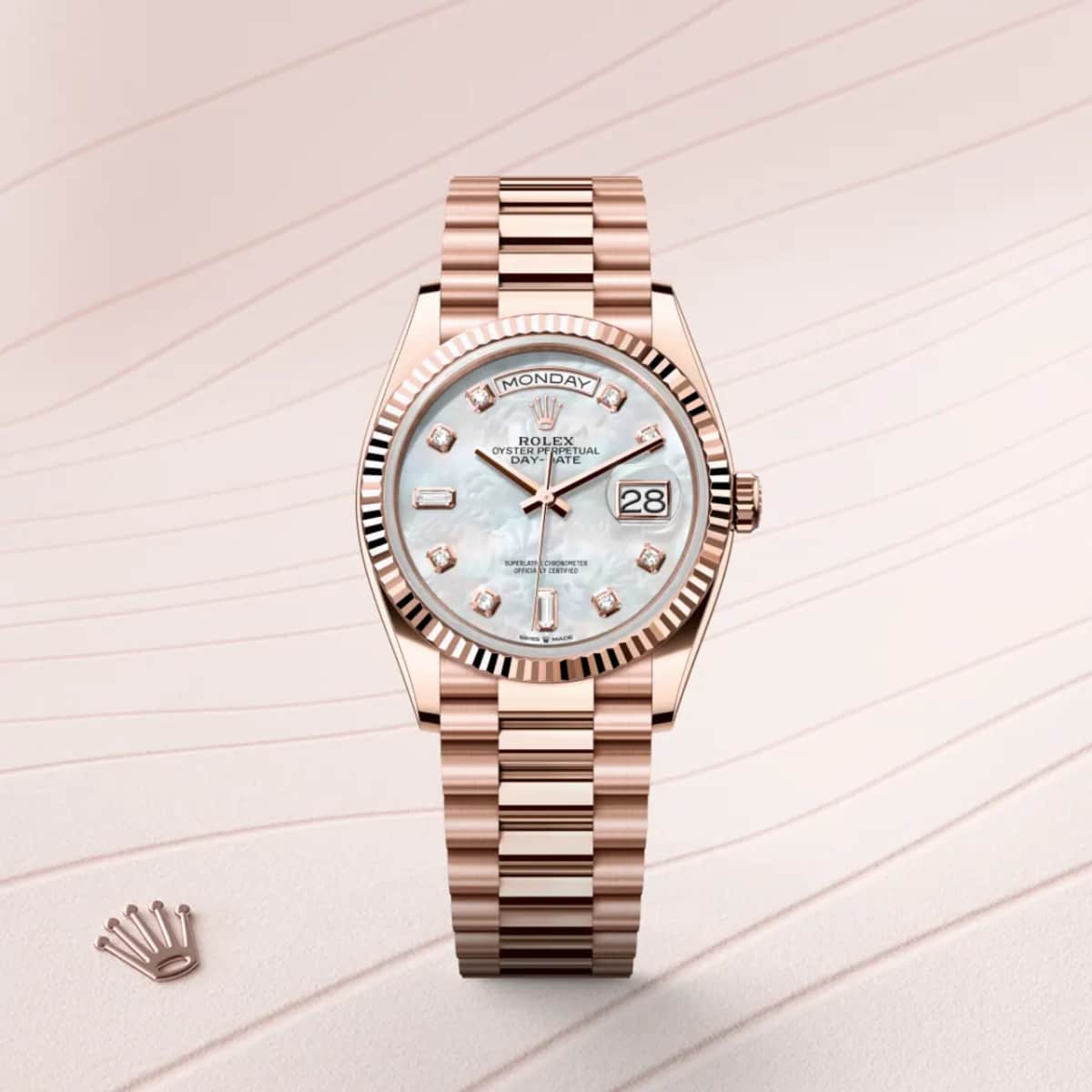 Rolex Day-Date 36
 in 18 Karat Everose-Gold, M128235-0029 - Bucherer