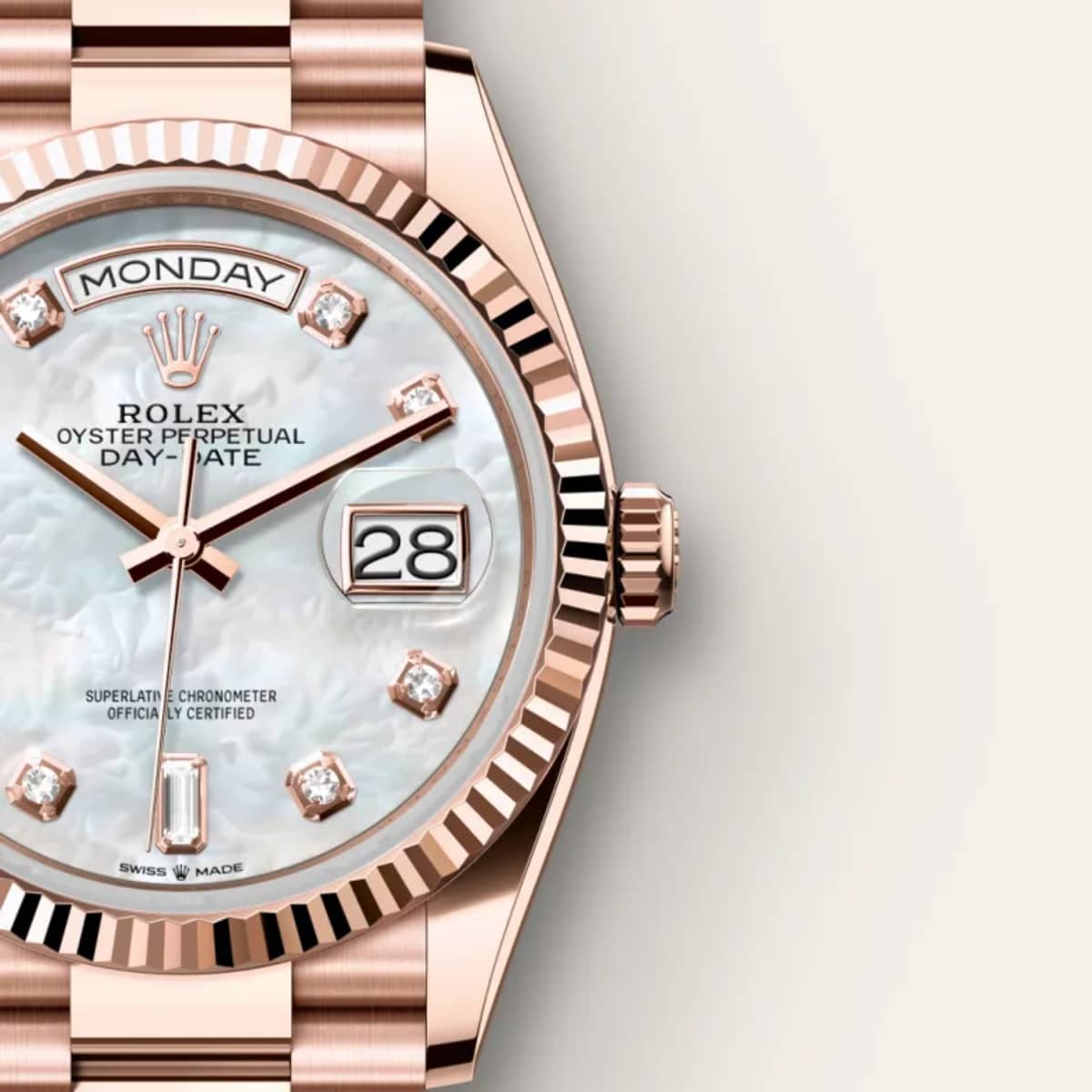 Rolex Day-Date 36
 in 18 Karat Everose-Gold, M128235-0029 - Bucherer