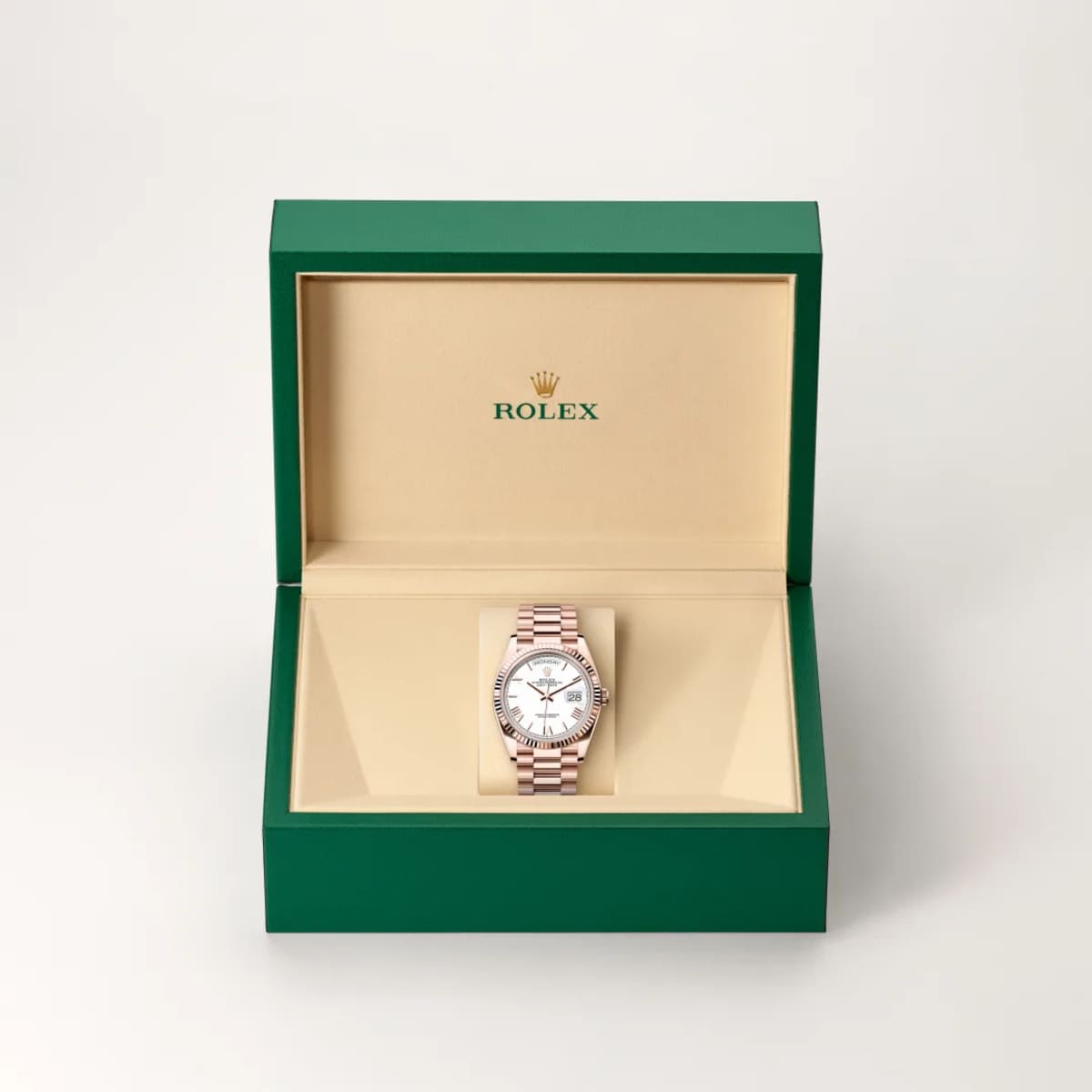 Rolex Day-Date 36 in 18 ct Everose gold, M128235-0070 | Bucherer US