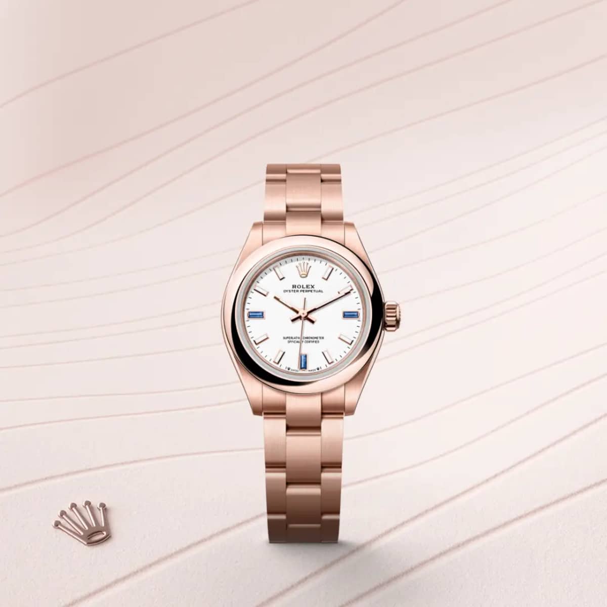 Rolex Oyster Perpetual 28
 in 18 ct Everose gold, M276205-0002 - Bucherer