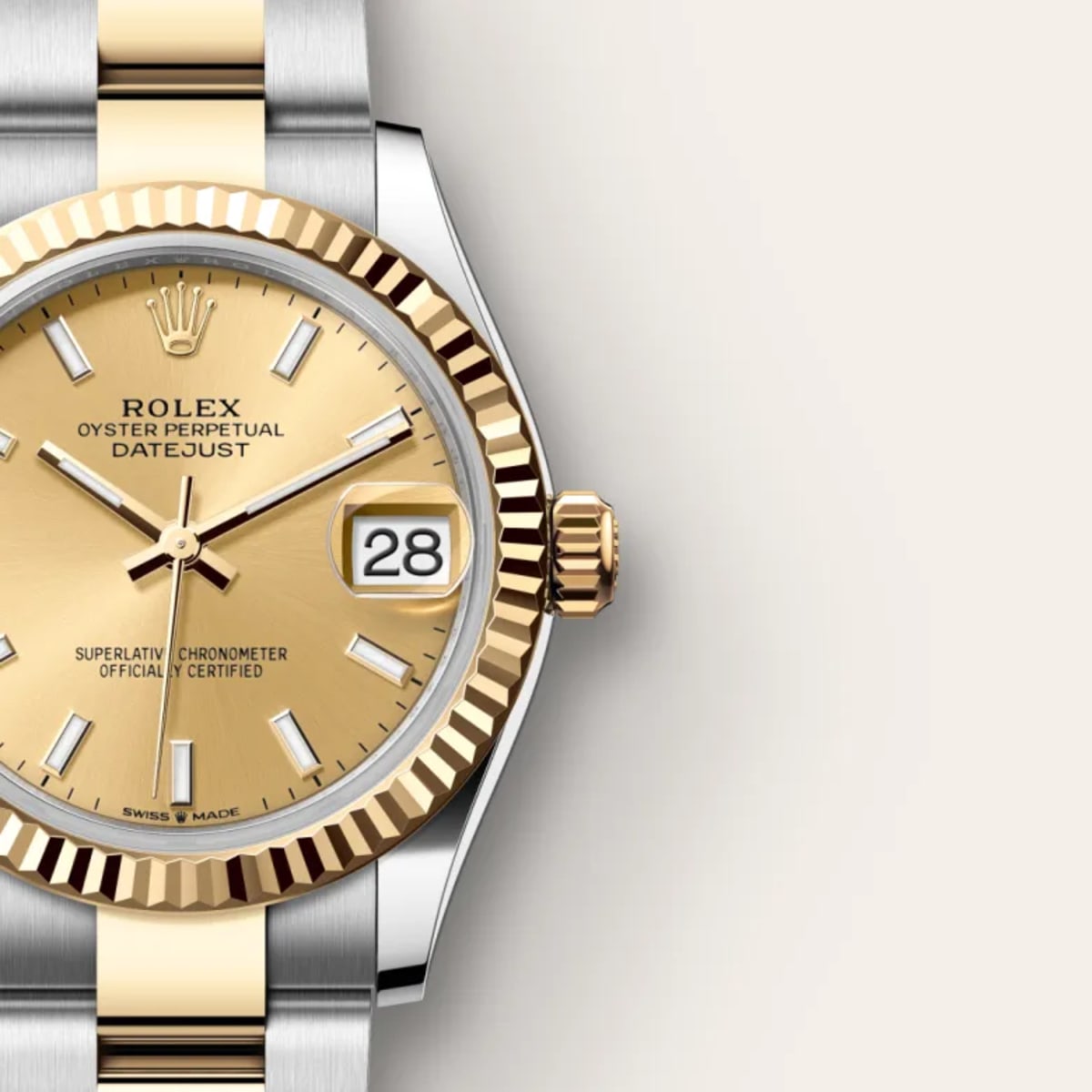 Rolex Datejust 31 in Rolesor gelb (Kombination aus Edelstahl Oystersteel und Gelbgold), M278273-0013 - Bucherer