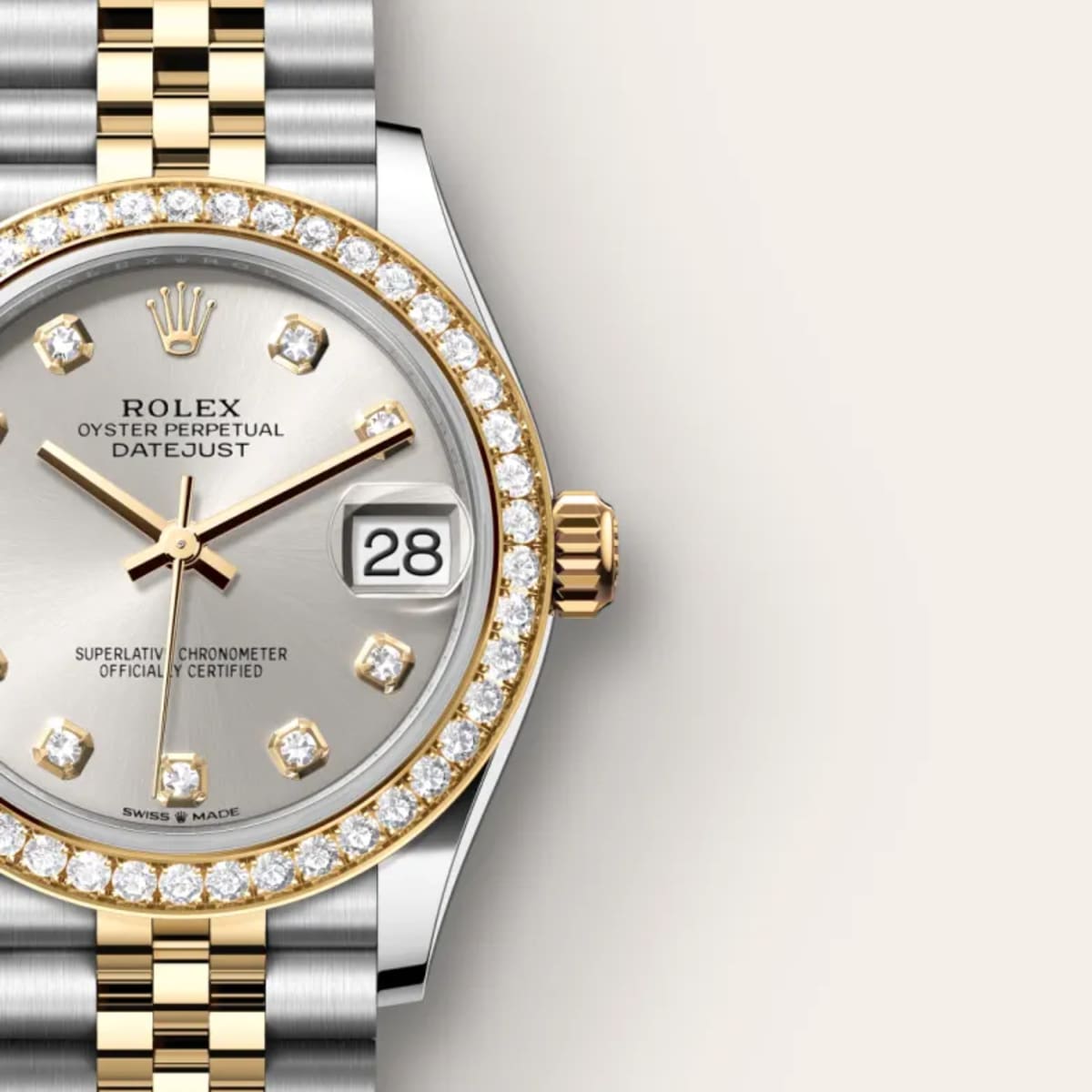 Rolex Datejust 31 in Yellow Rolesor - combination of Oystersteel and yellow gold, M278383RBR-0020 - Bucherer