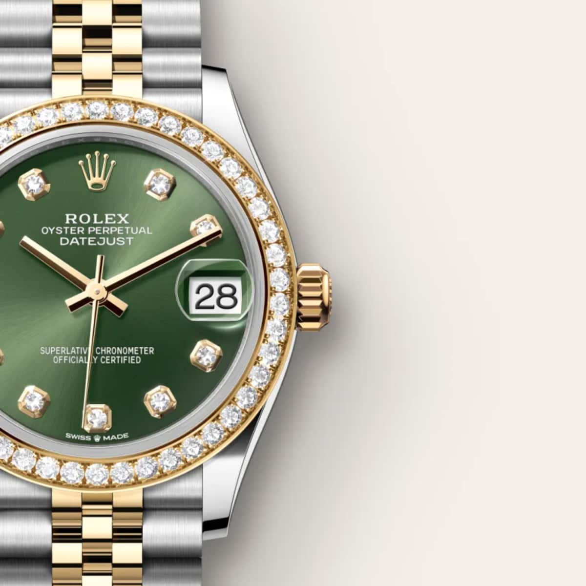 Rolex Datejust 31 in Yellow Rolesor - combination of Oystersteel and yellow gold, M278383RBR-0030 - Bucherer