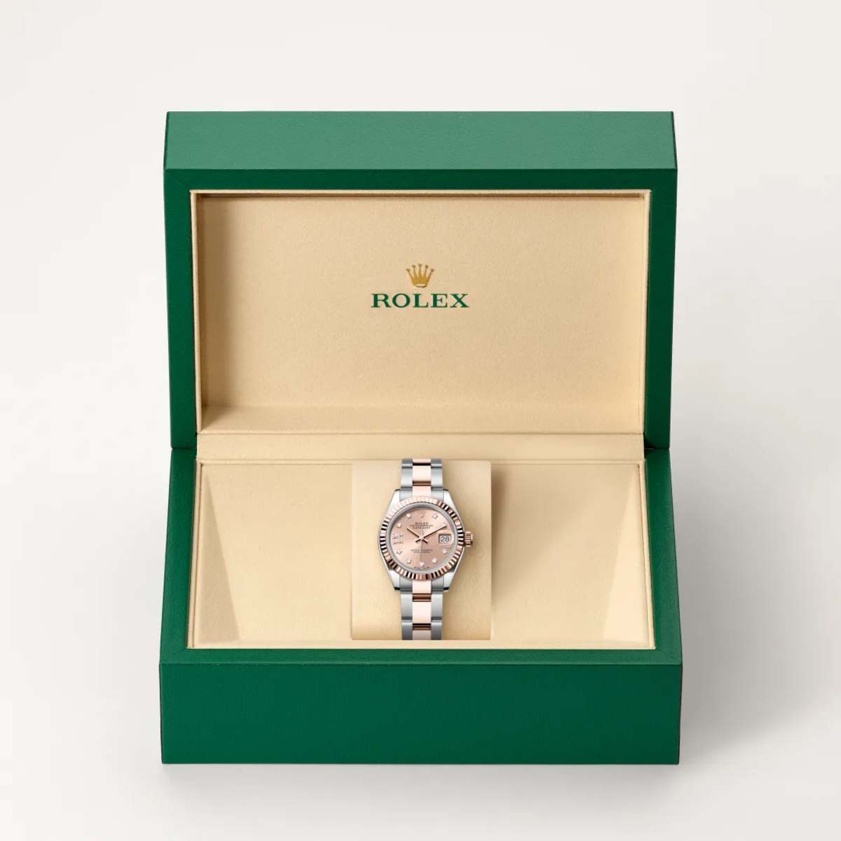 Rolex Lady-Datejust 28
 in Everose Rolesor - combination of Oystersteel and Everose gold, M279171-0028 - Bucherer