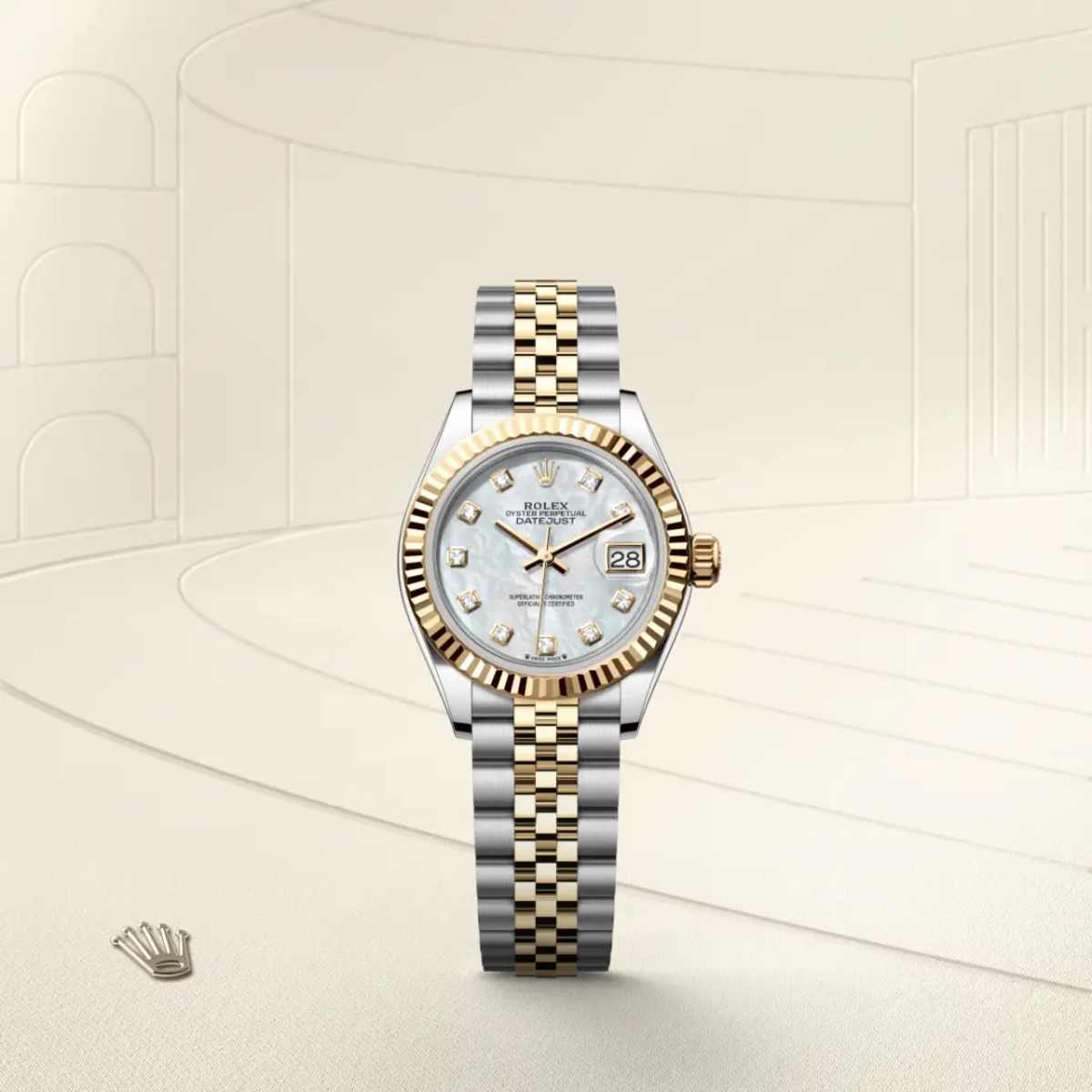 Rolex Datejust 28 in Yellow Rolesor - combination of Oystersteel and yellow gold, M279173-0013 - Bucherer
