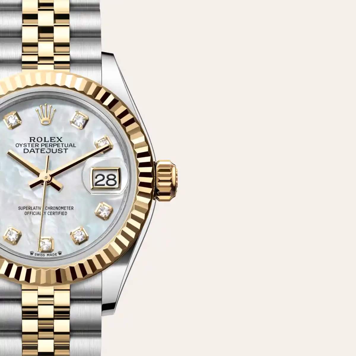 Rolex Datejust 28 in Yellow Rolesor - combination of Oystersteel and yellow gold, M279173-0013 - Bucherer