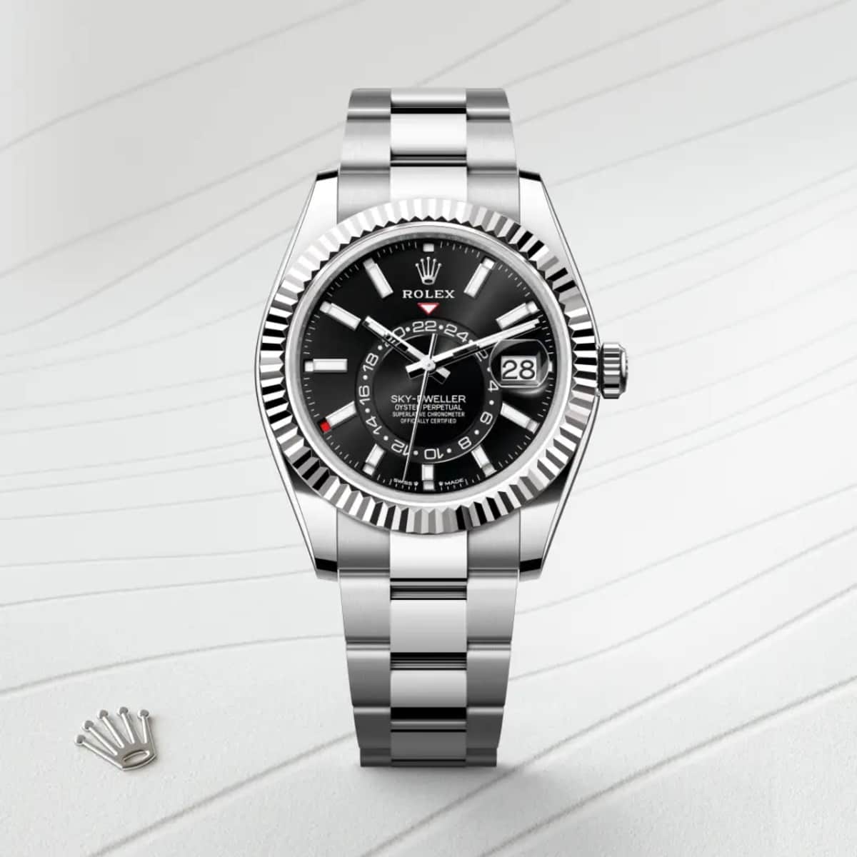 Rolex Sky-Dweller in White Rolesor - combination of Oystersteel and white gold, M336934-0007 - Bucherer