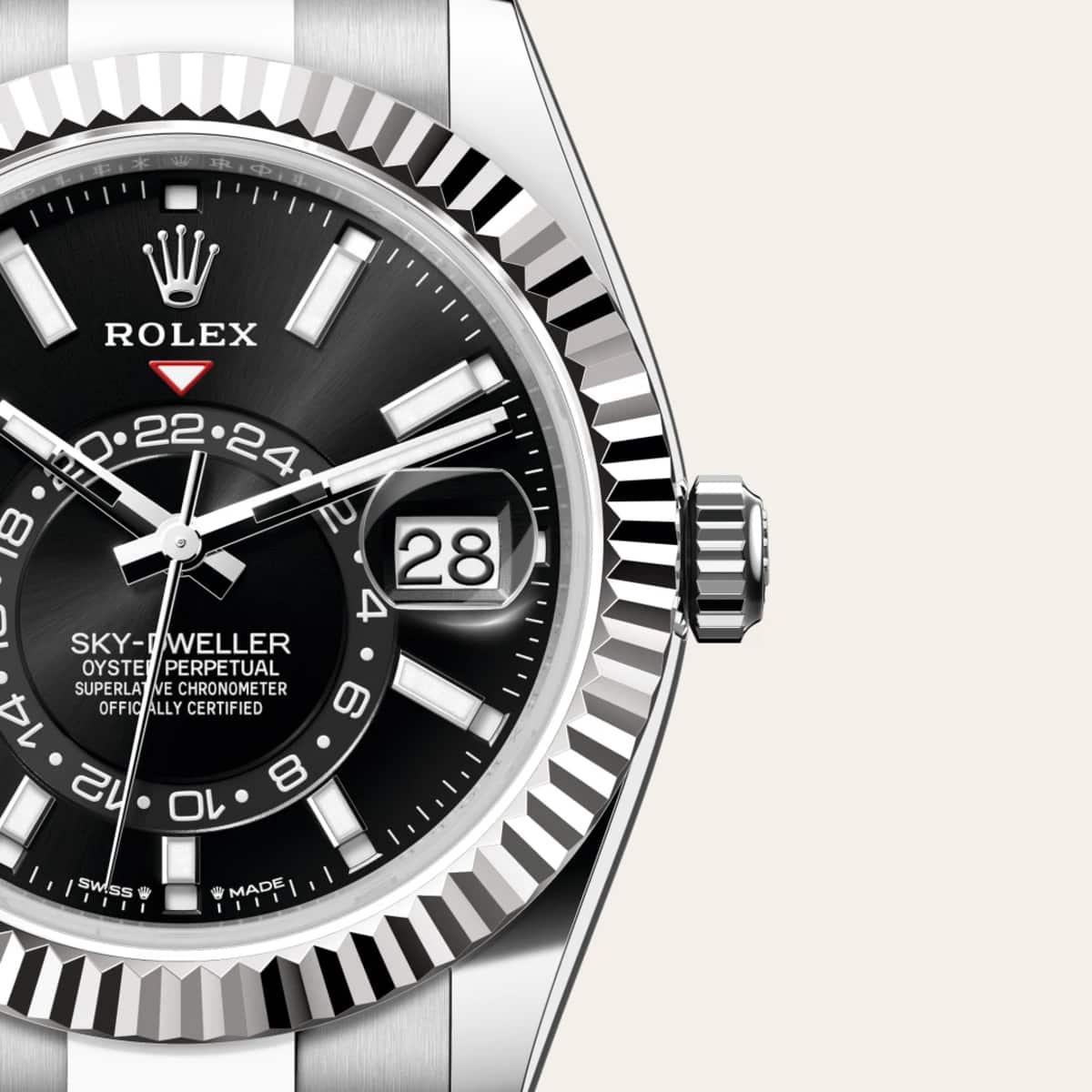 Rolex Sky-Dweller in White Rolesor - combination of Oystersteel and white gold, M336934-0007 - Bucherer