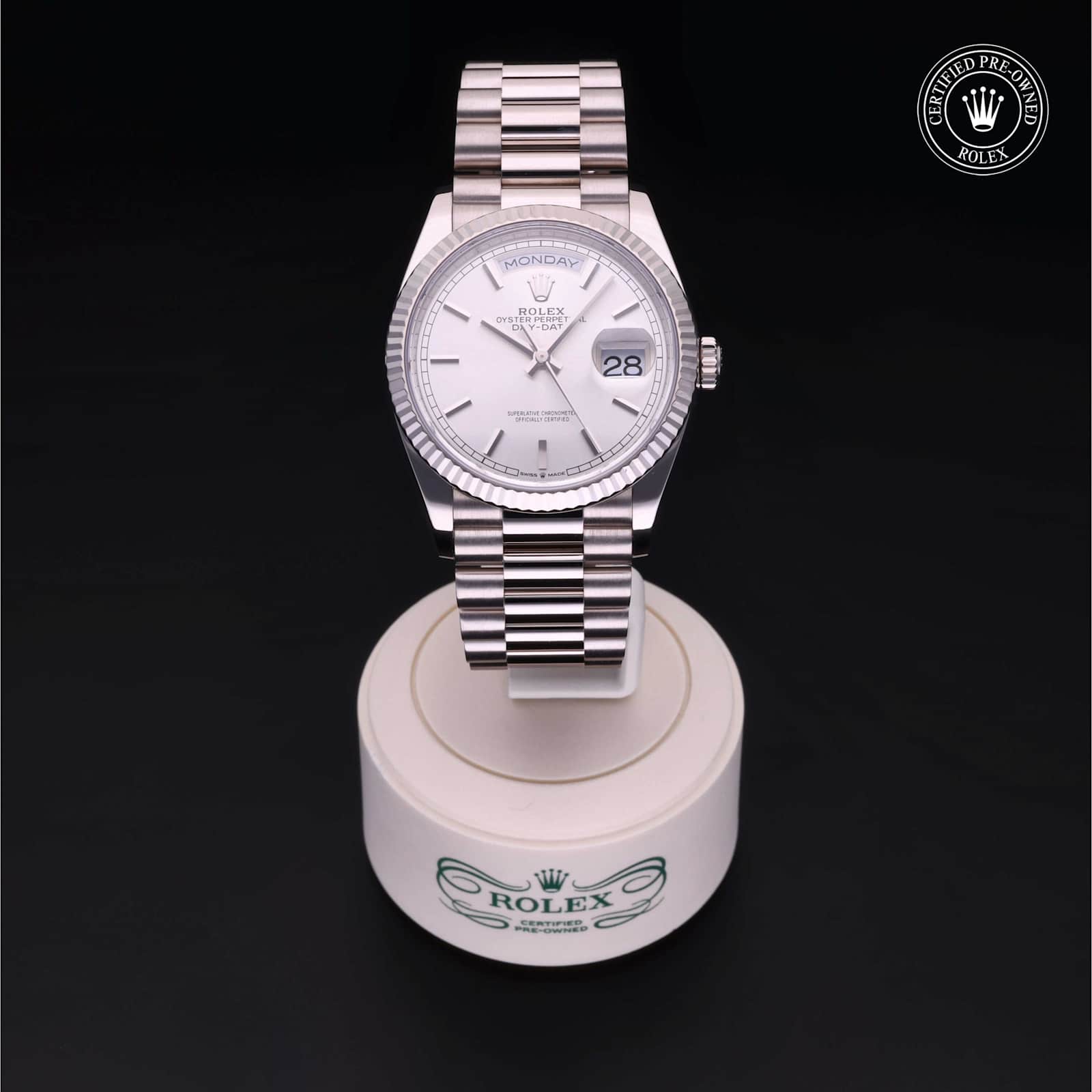 Rolex Day-Date in White Gold, 128239 - Bucherer