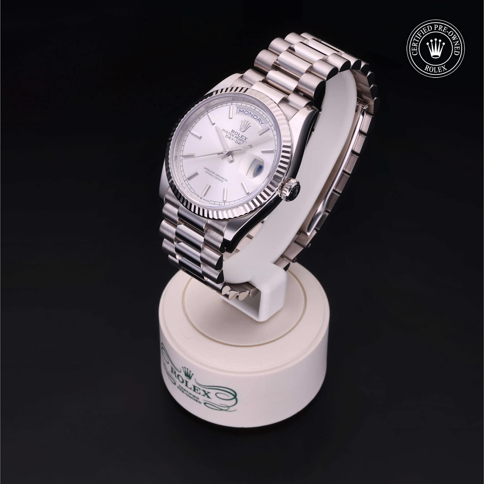 Rolex Day-Date in White Gold, 128239 - Bucherer