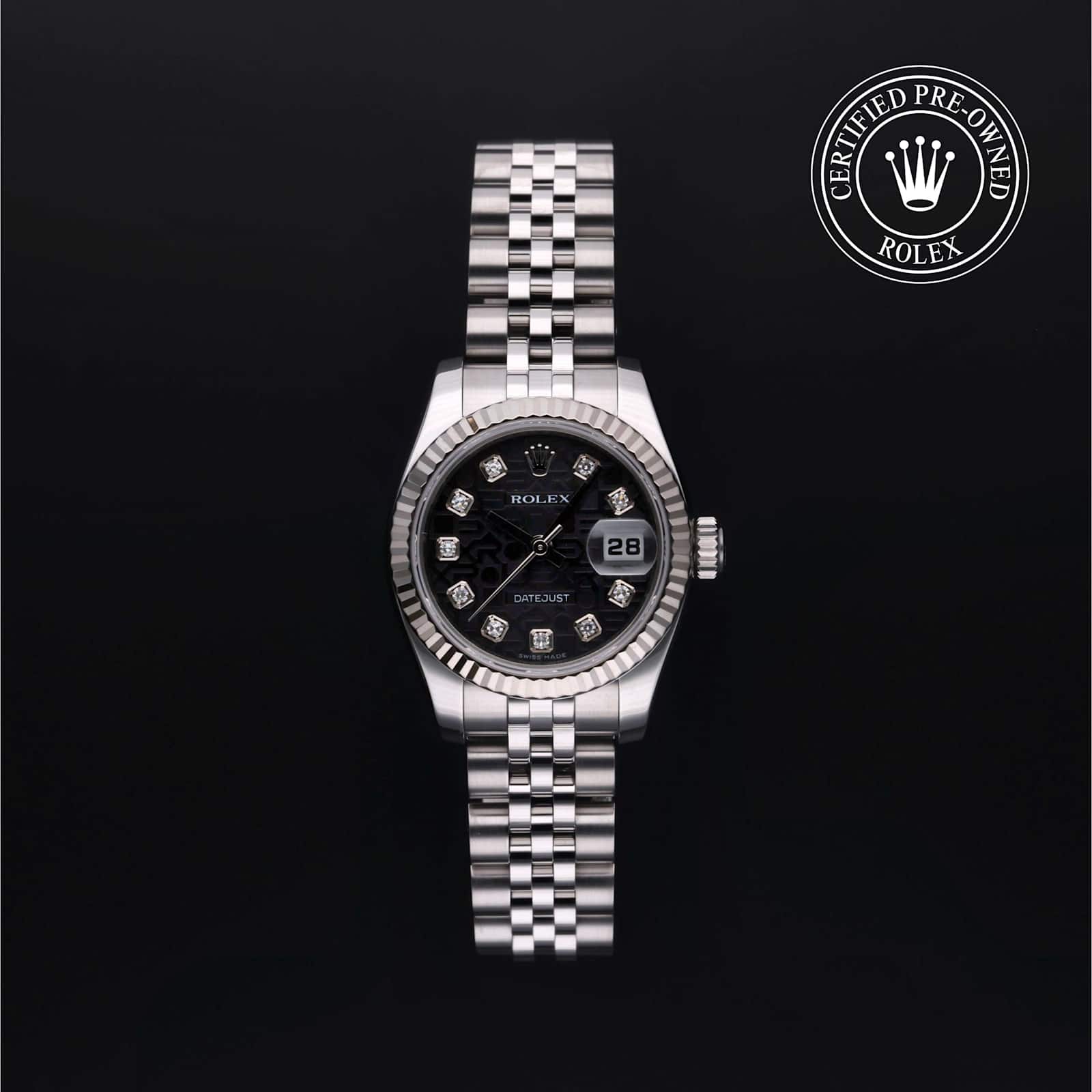 Rolex Lady-Datejust in Steel, 179174G - Bucherer