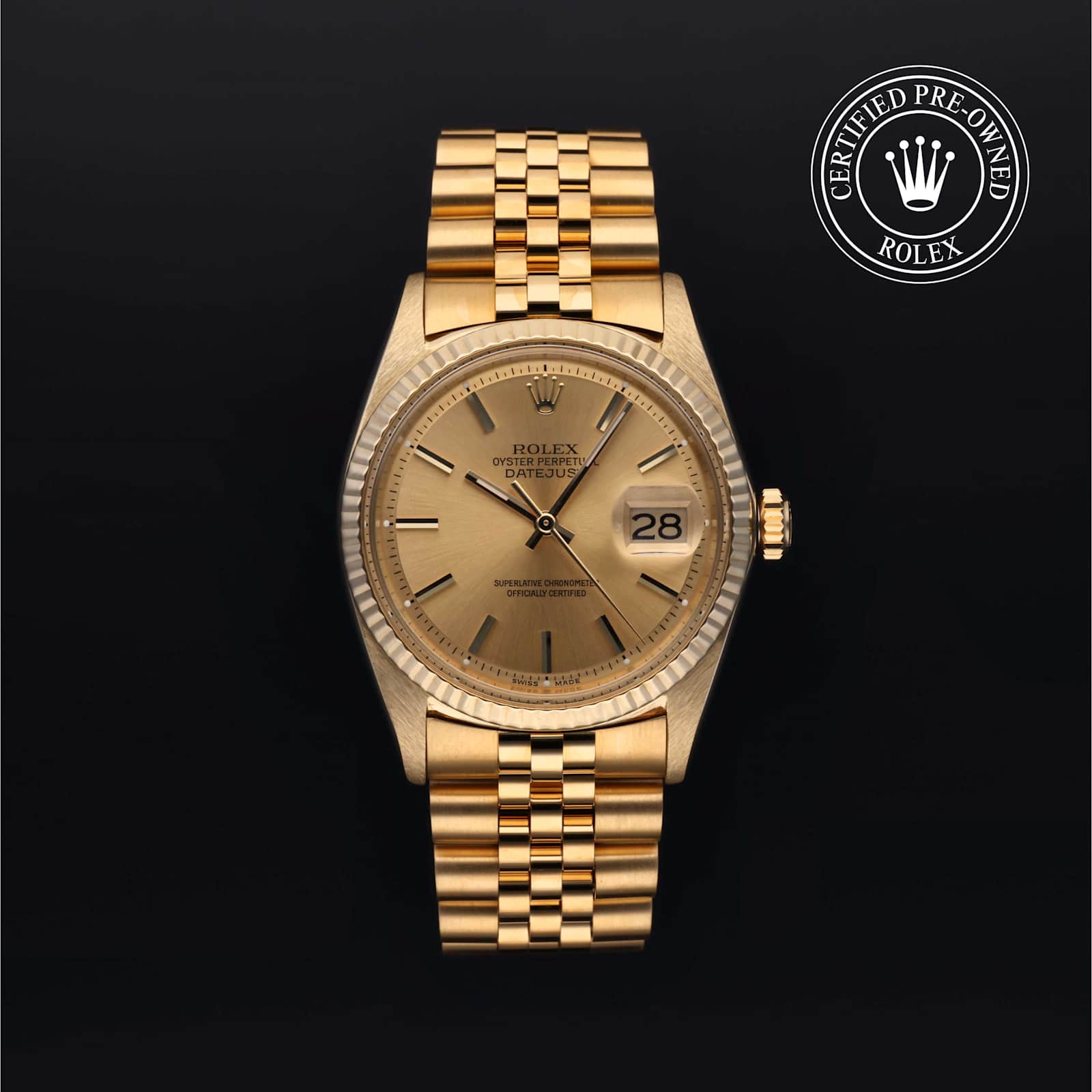 Rolex Datejust en Or Jaune, 1601 - Bucherer