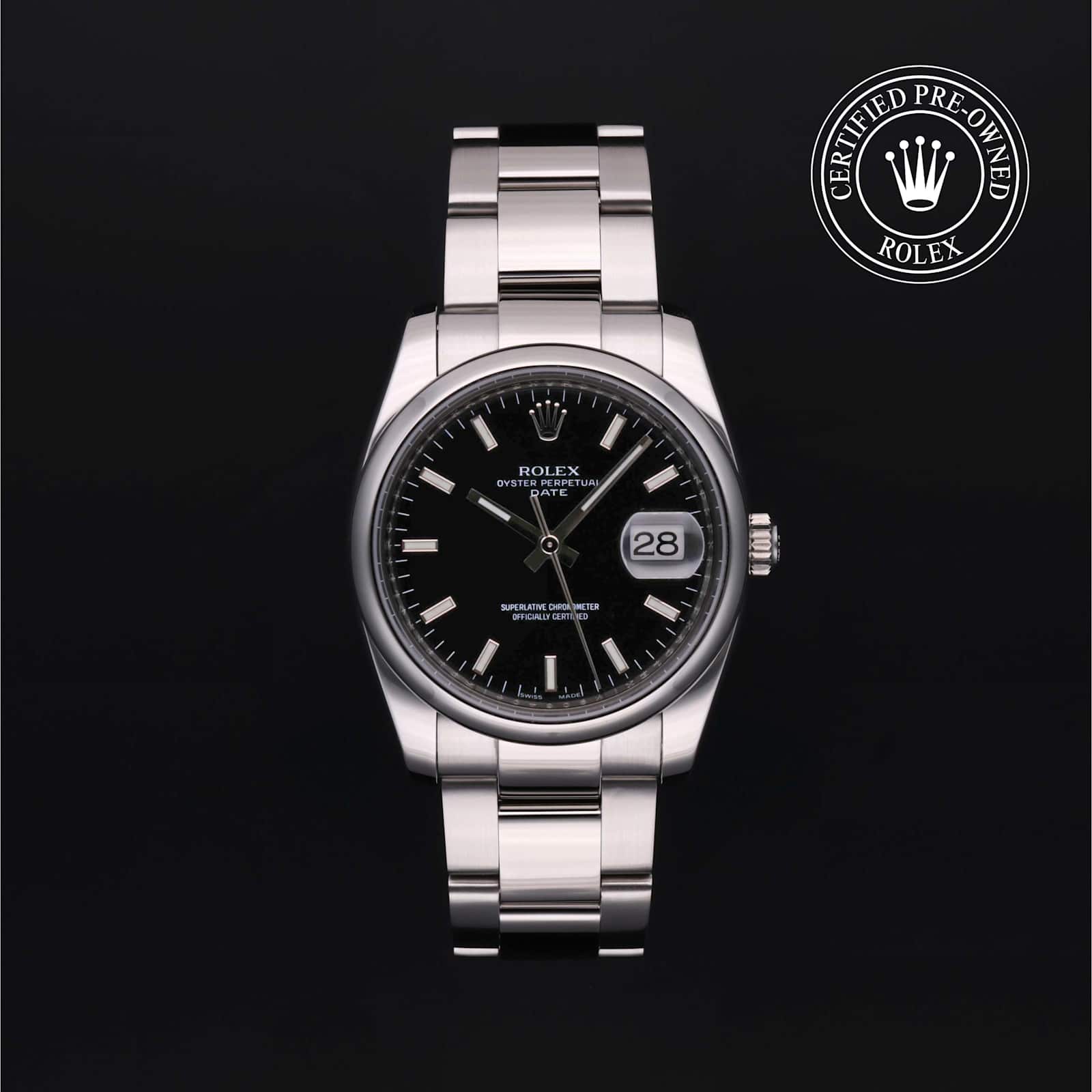 Rolex Date in Stainless steel, 115200 - Bucherer