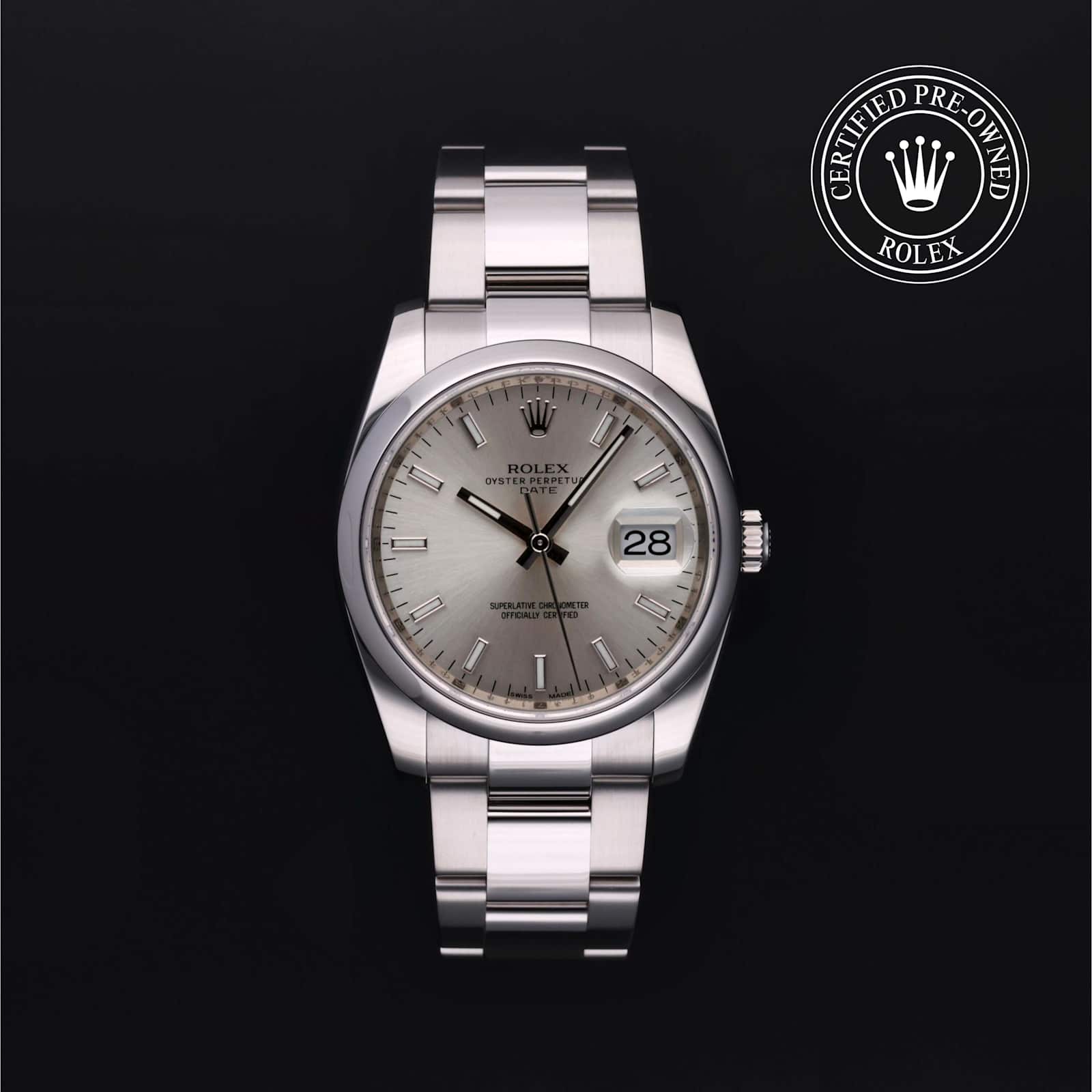 Rolex Date in Stainless steel, 115200 - Bucherer
