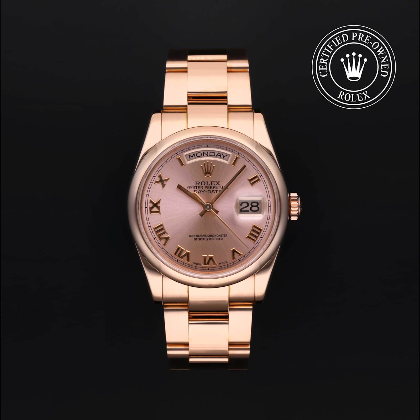 Rolex Day-Date en Or Rose, 118205 - Bucherer