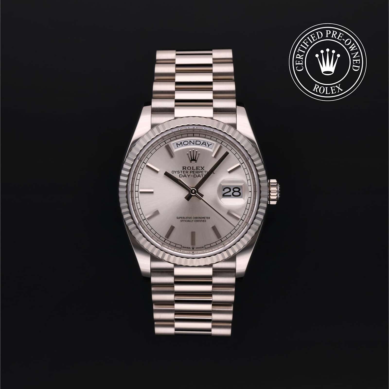 Rolex Day-Date in White Gold, 128239 - Bucherer