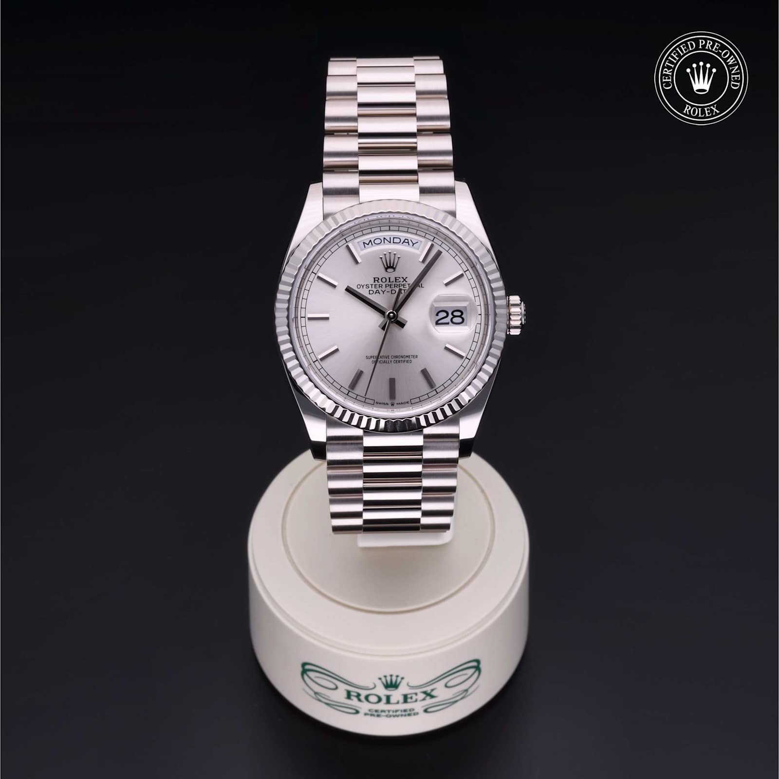 Rolex Day-Date in White Gold, 128239 - Bucherer