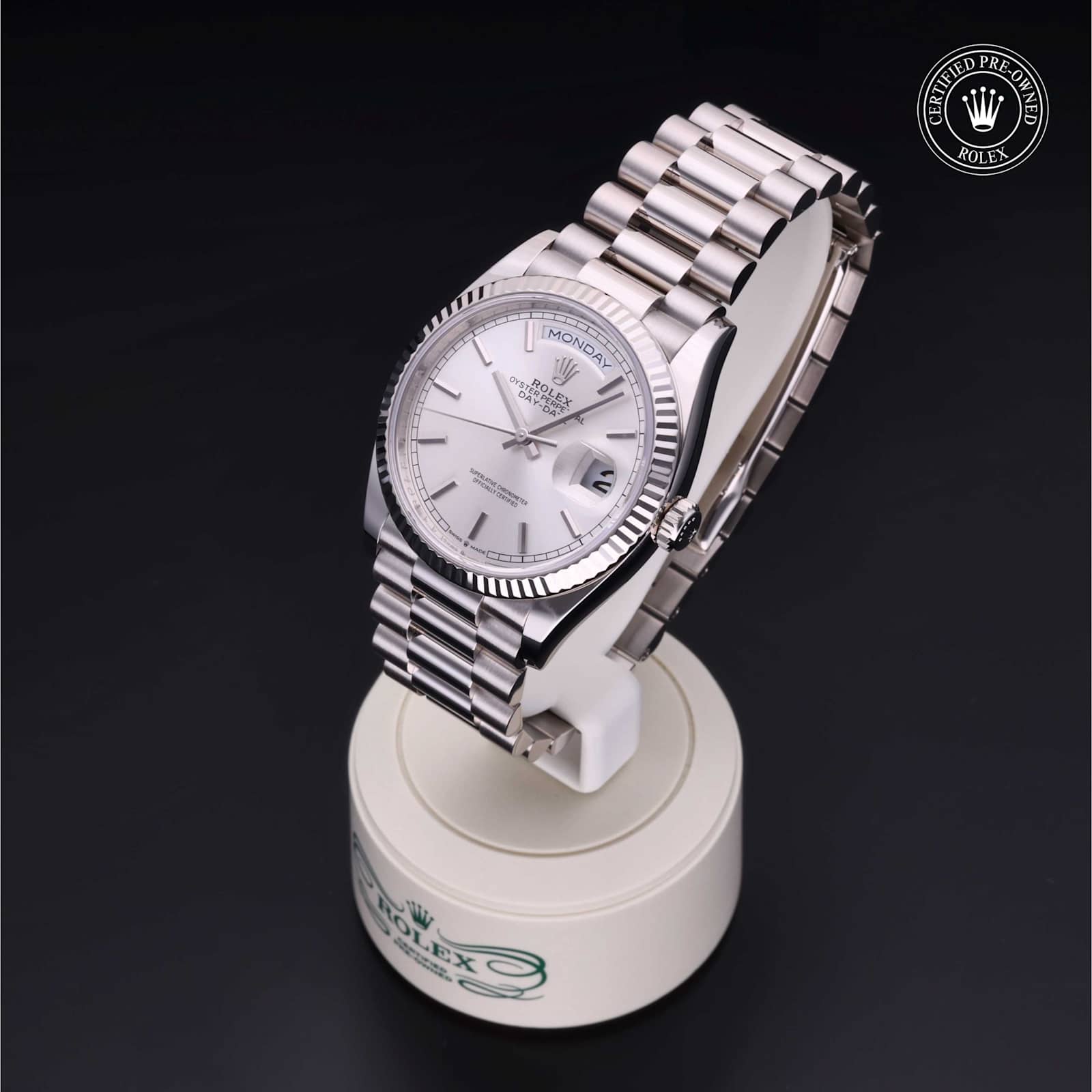 Rolex Day-Date in White Gold, 128239 - Bucherer
