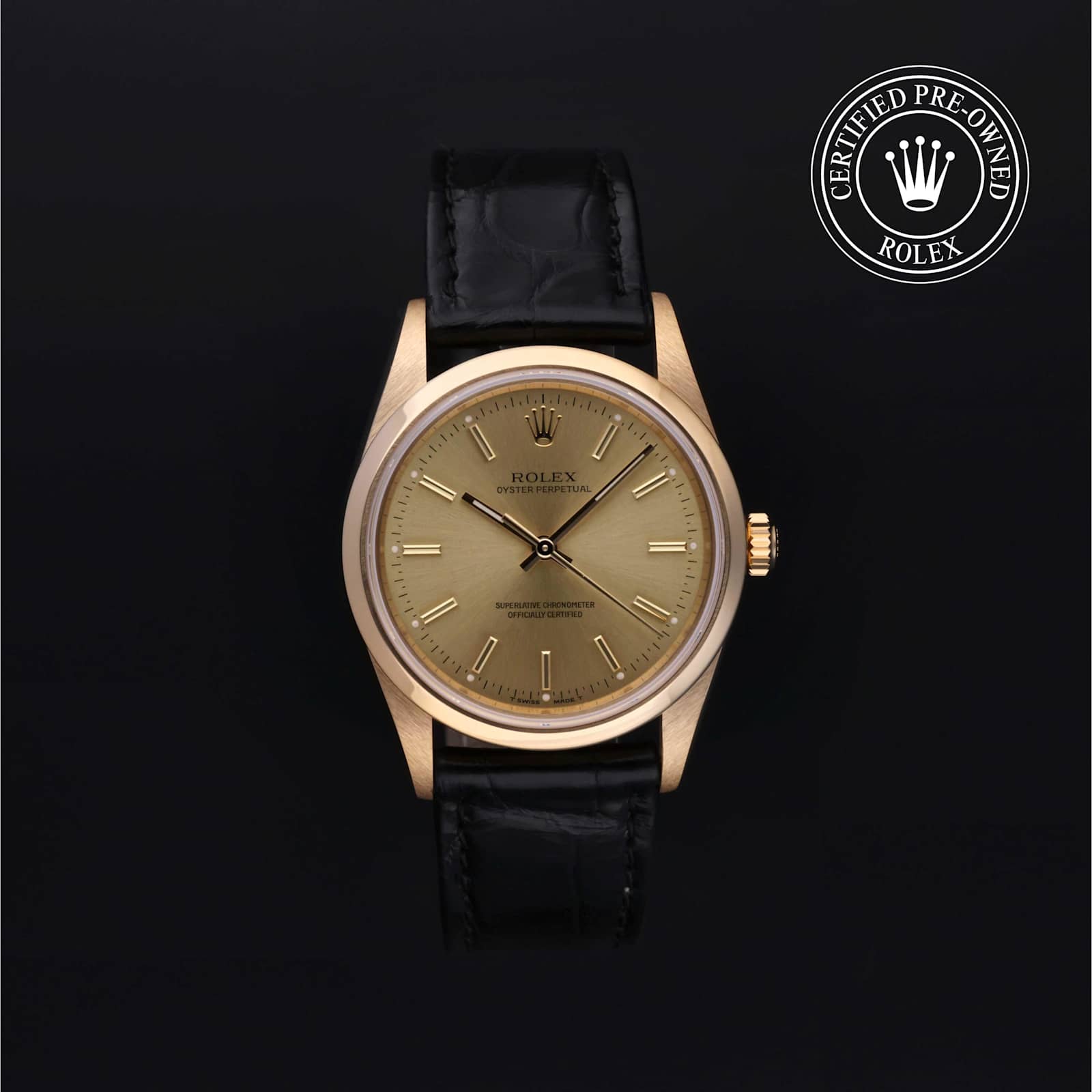 Rolex Oyster Perpetual in Yellow Gold, 14208 - Bucherer