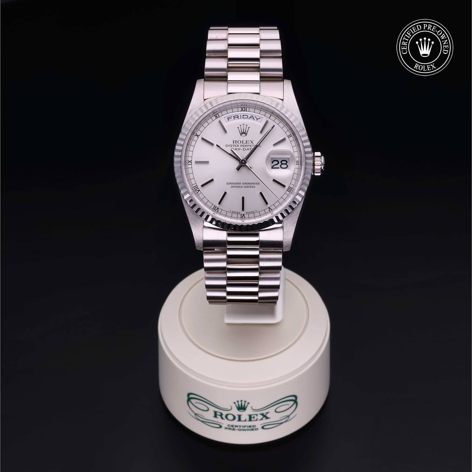 Rolex Day-Date in White Gold, 18239 - Bucherer
