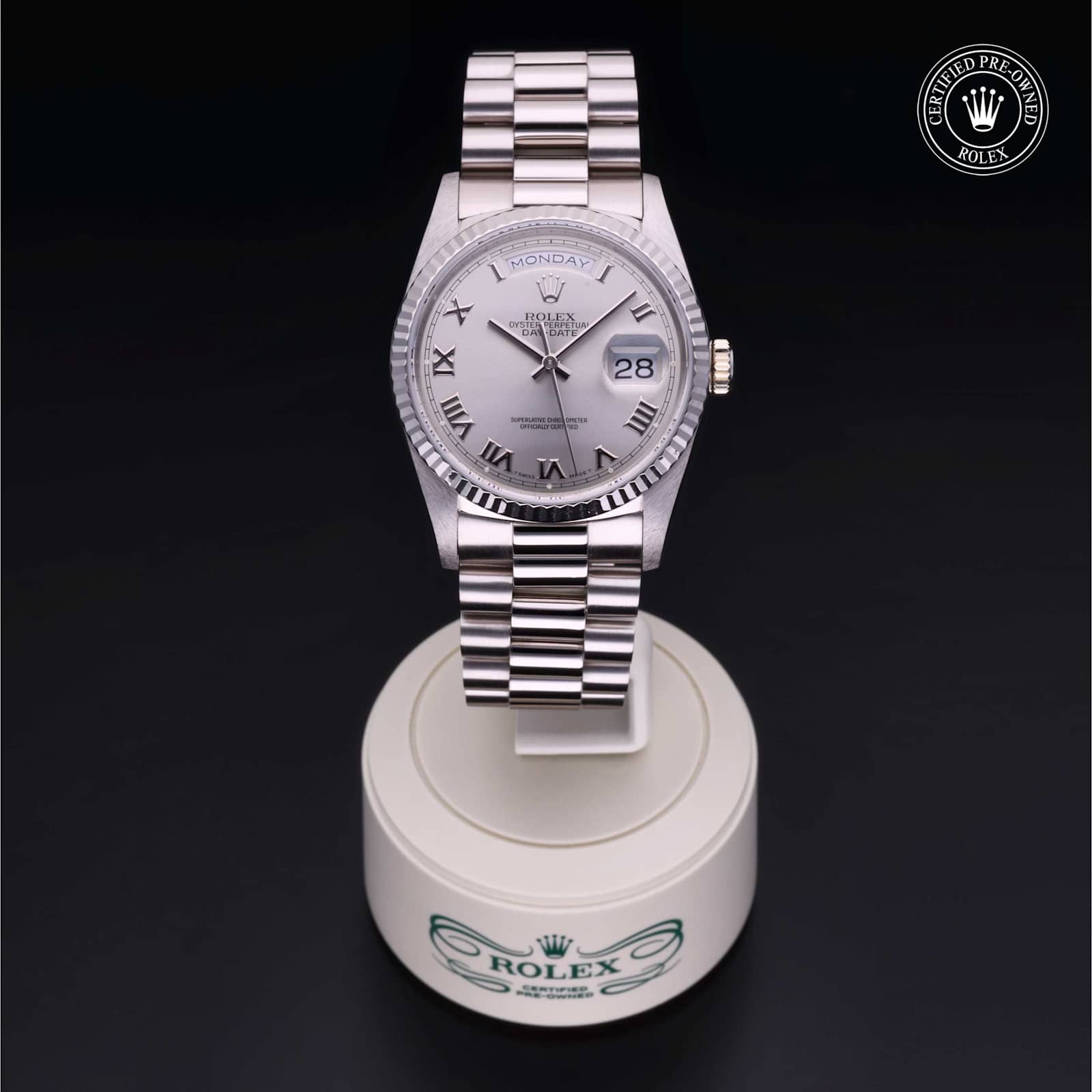 Rolex Day-Date in White Gold, 18239 - Bucherer