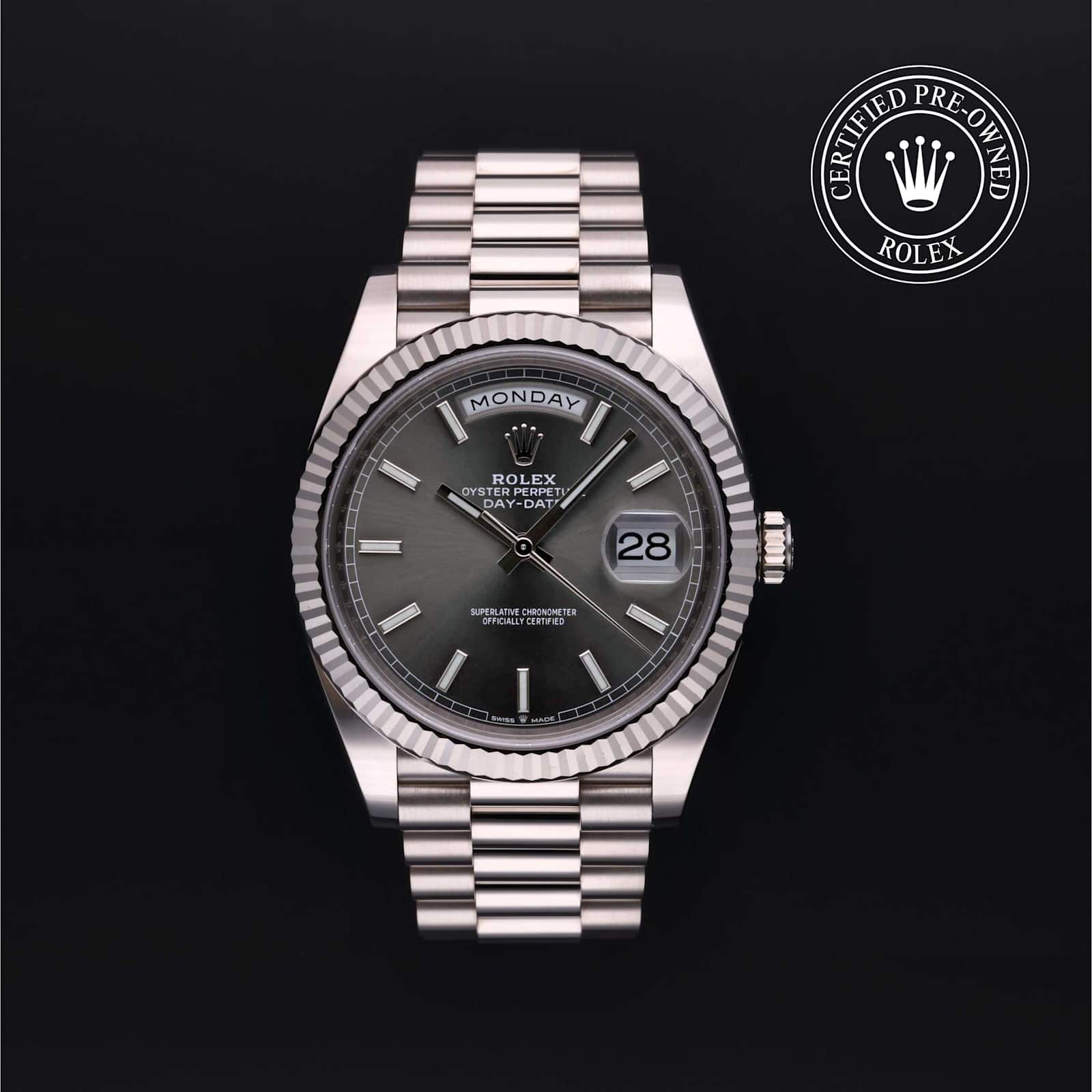 Rolex Day-Date in White Gold, 228239 - Bucherer