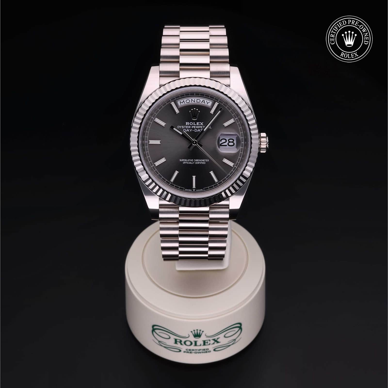 Rolex Day-Date in White Gold, 228239 - Bucherer