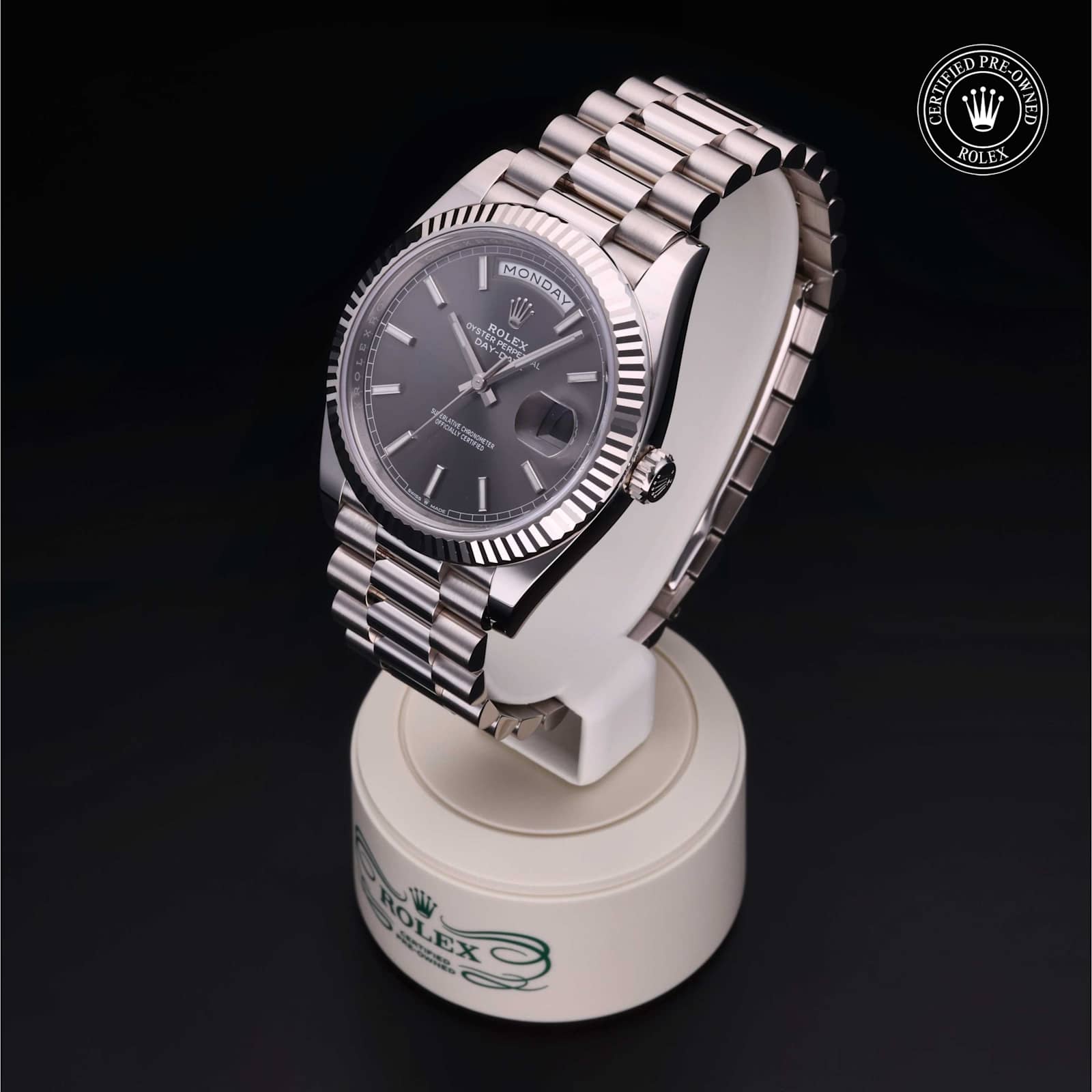 Rolex Day-Date in White Gold, 228239 - Bucherer