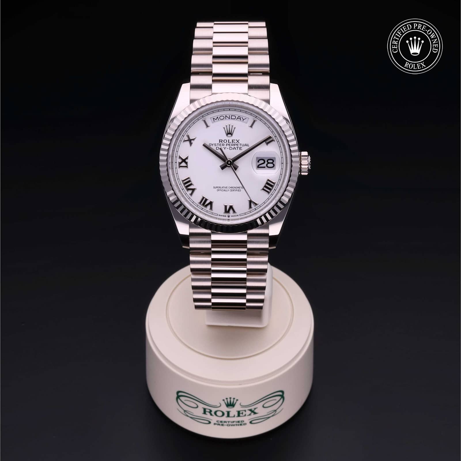 Rolex Day-Date in White Gold, 128239 - Bucherer