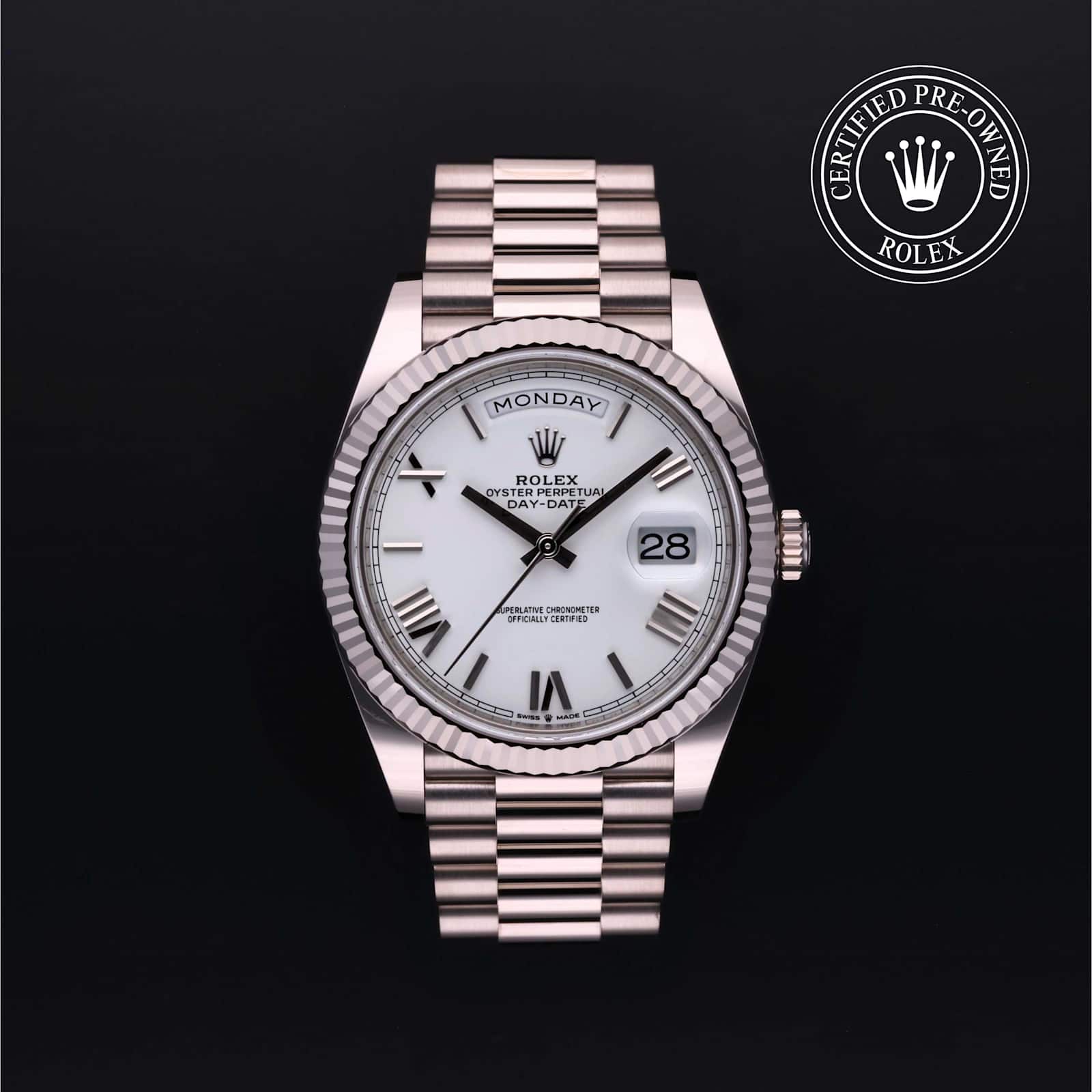 Rolex Day-Date in White Gold, 228239 - Bucherer