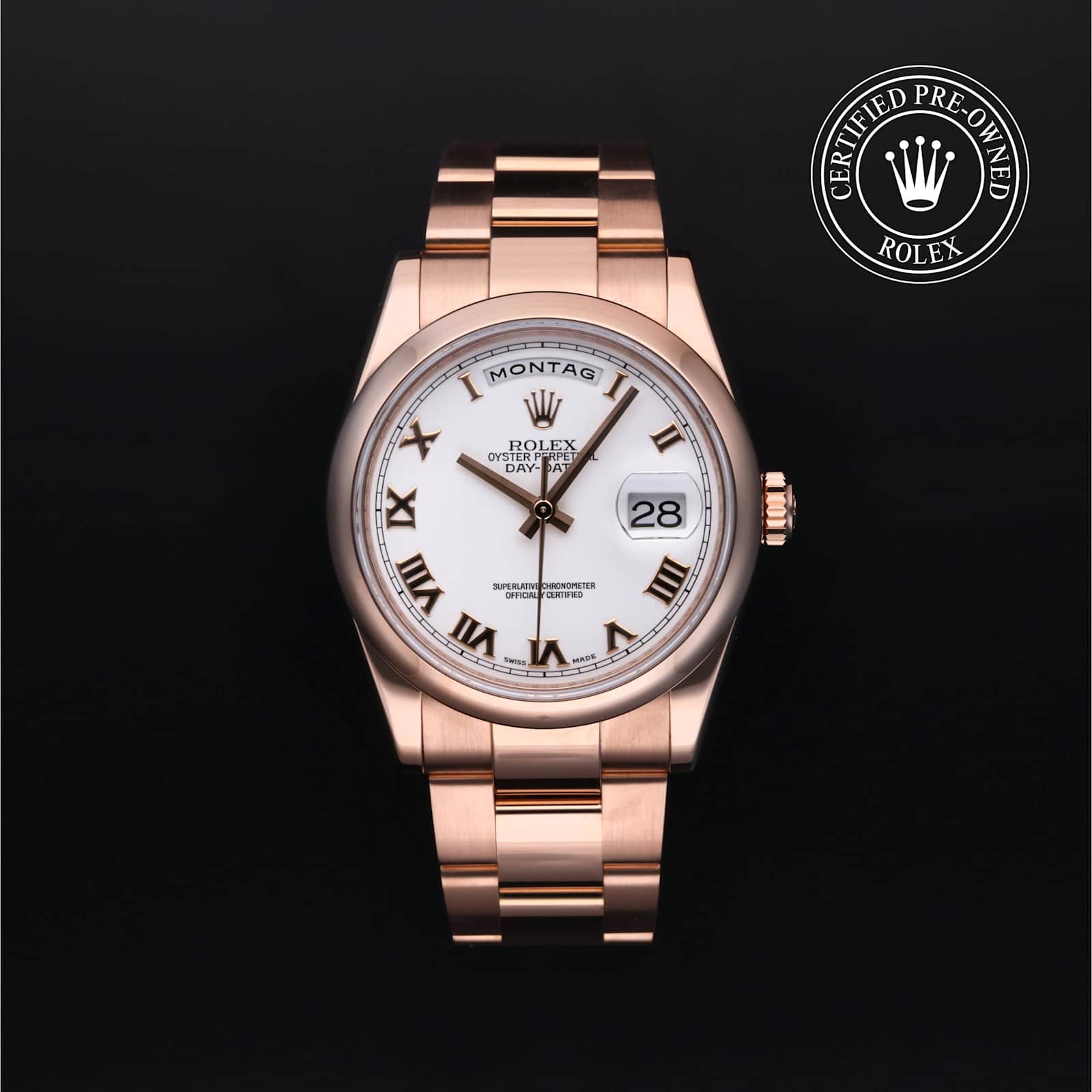 Rolex Day-Date in Rose Gold, 118205F - Bucherer