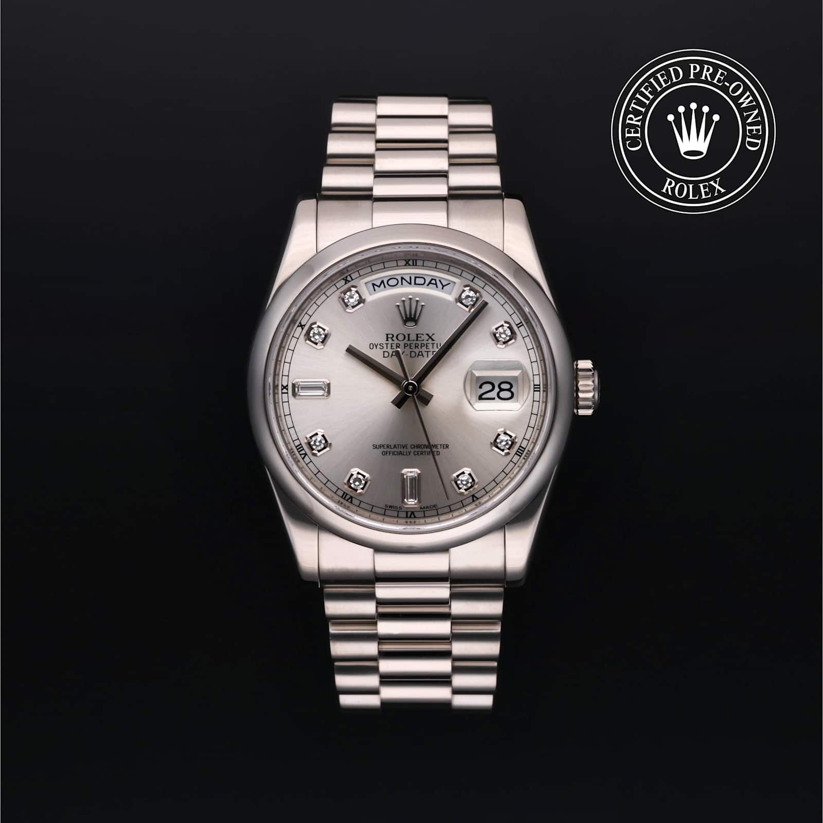 Rolex Day-Date in White Gold, 118209 - Bucherer