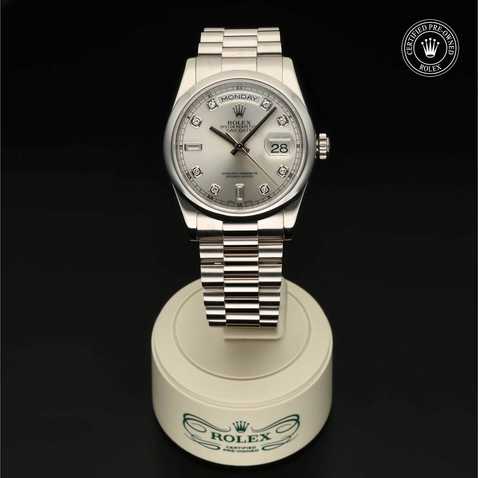 Rolex Day-Date in White Gold, 118209 - Bucherer