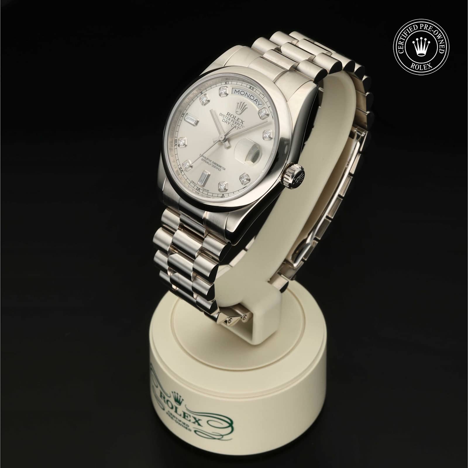Rolex Day-Date in White Gold, 118209 - Bucherer