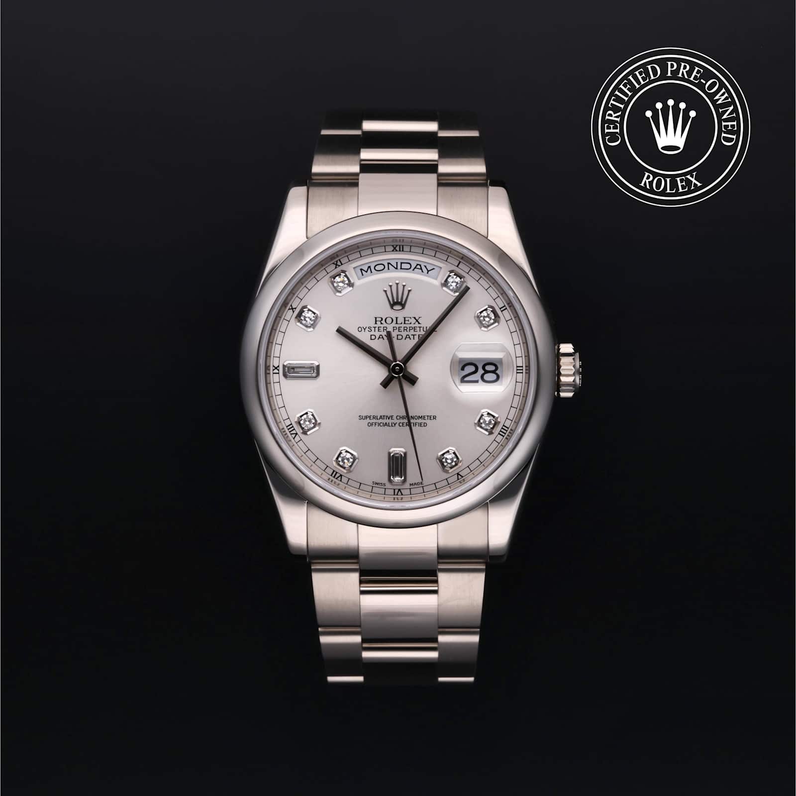 Rolex Day-Date in White Gold, 118209 - Bucherer