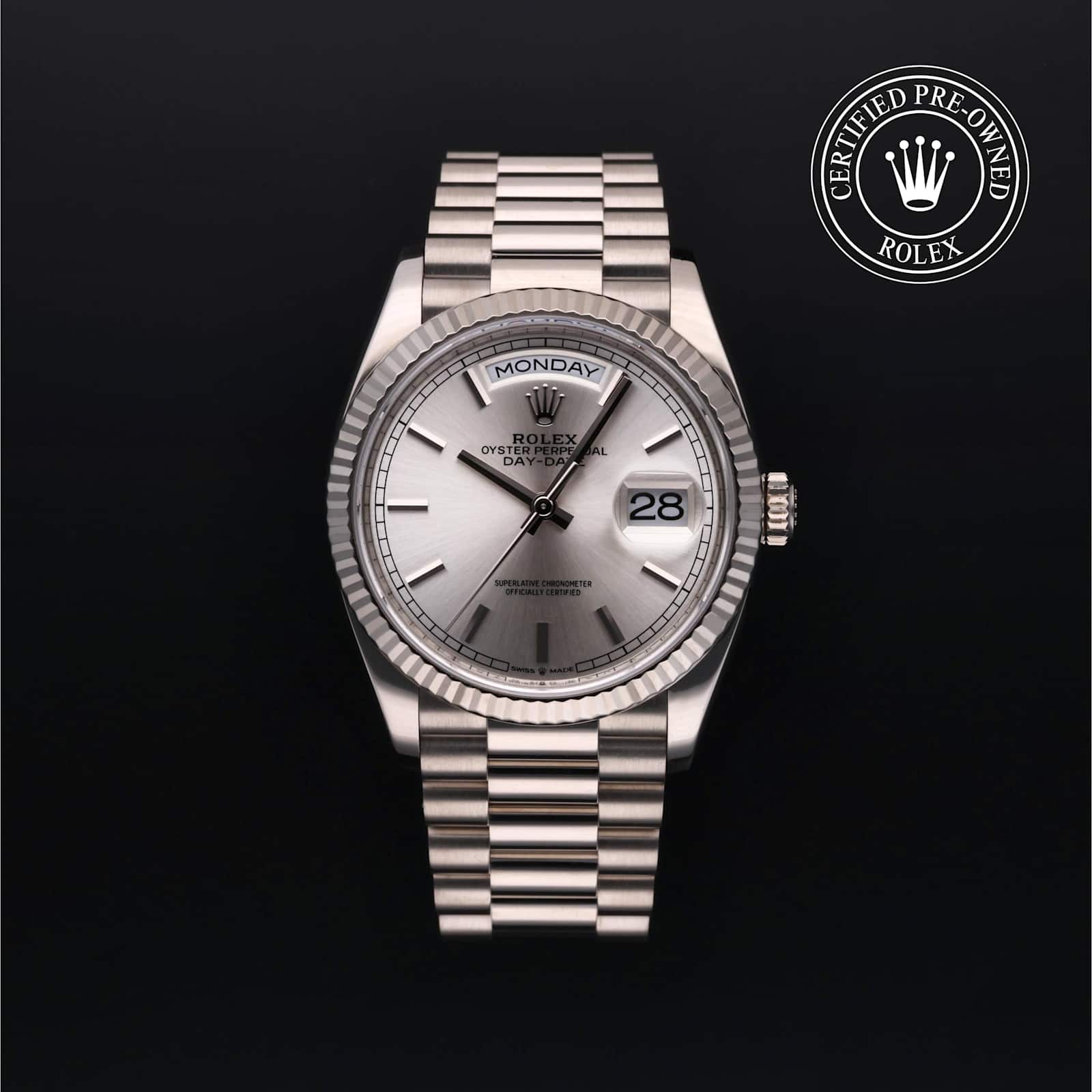 Rolex Day-Date in White Gold, 128239 - Bucherer