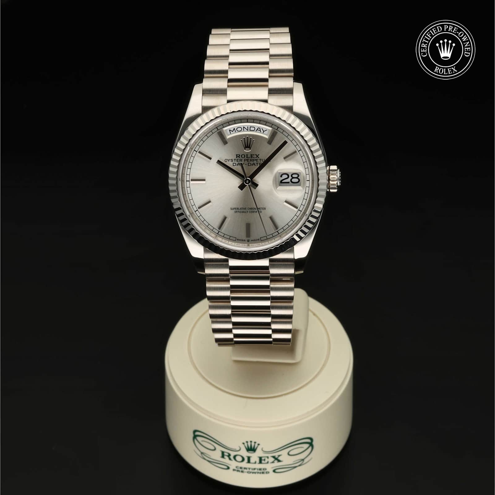 Rolex Day-Date in White Gold, 128239 - Bucherer