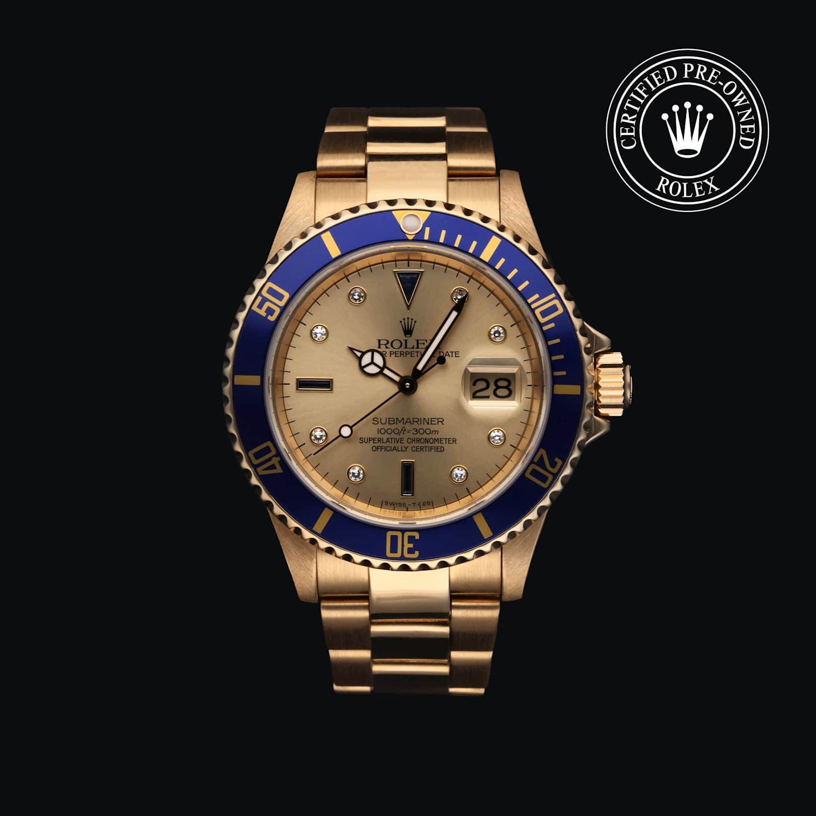 Rolex Submariner Date in Yellow Gold, 16618 - Bucherer