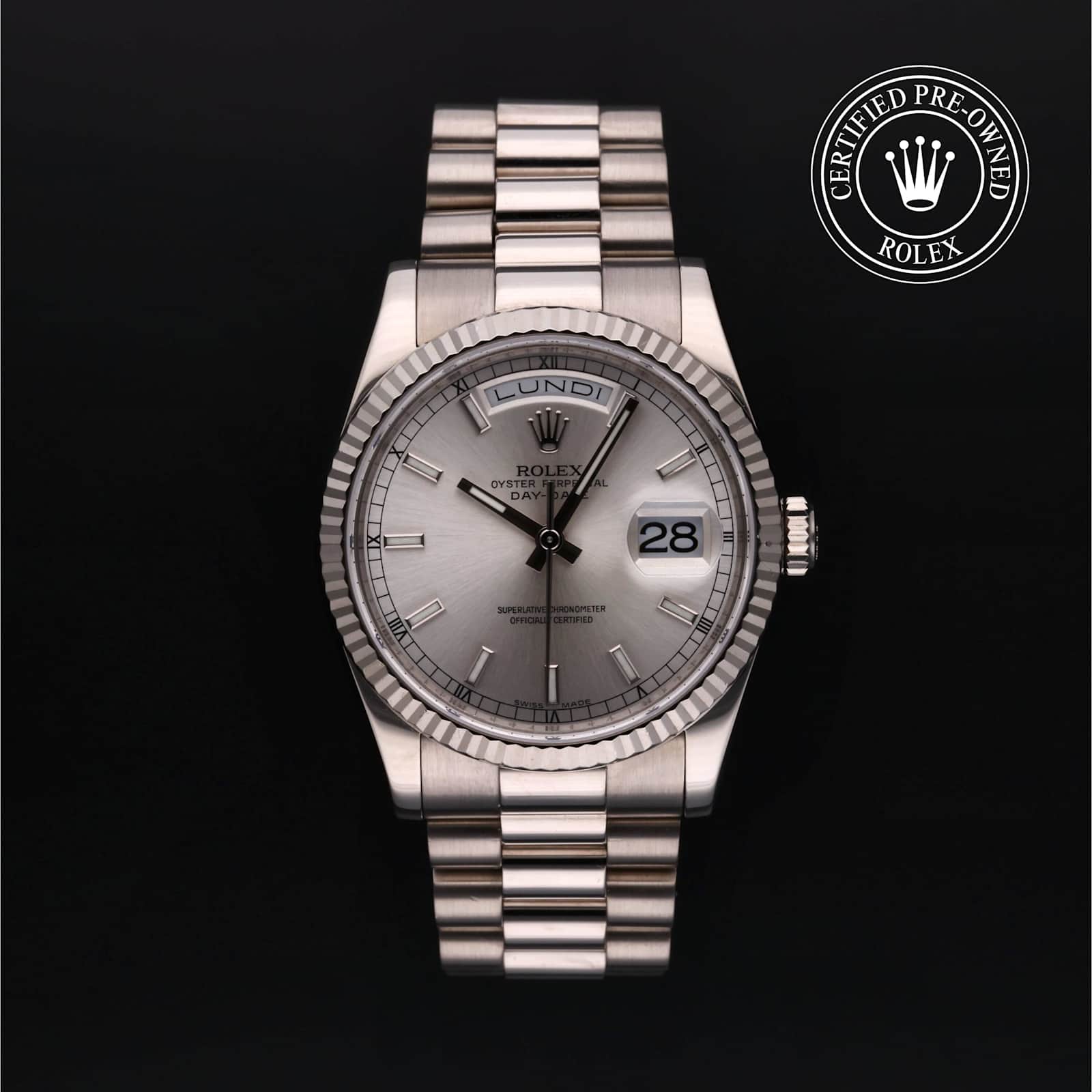 Rolex Day-Date in White Gold, 118239 - Bucherer