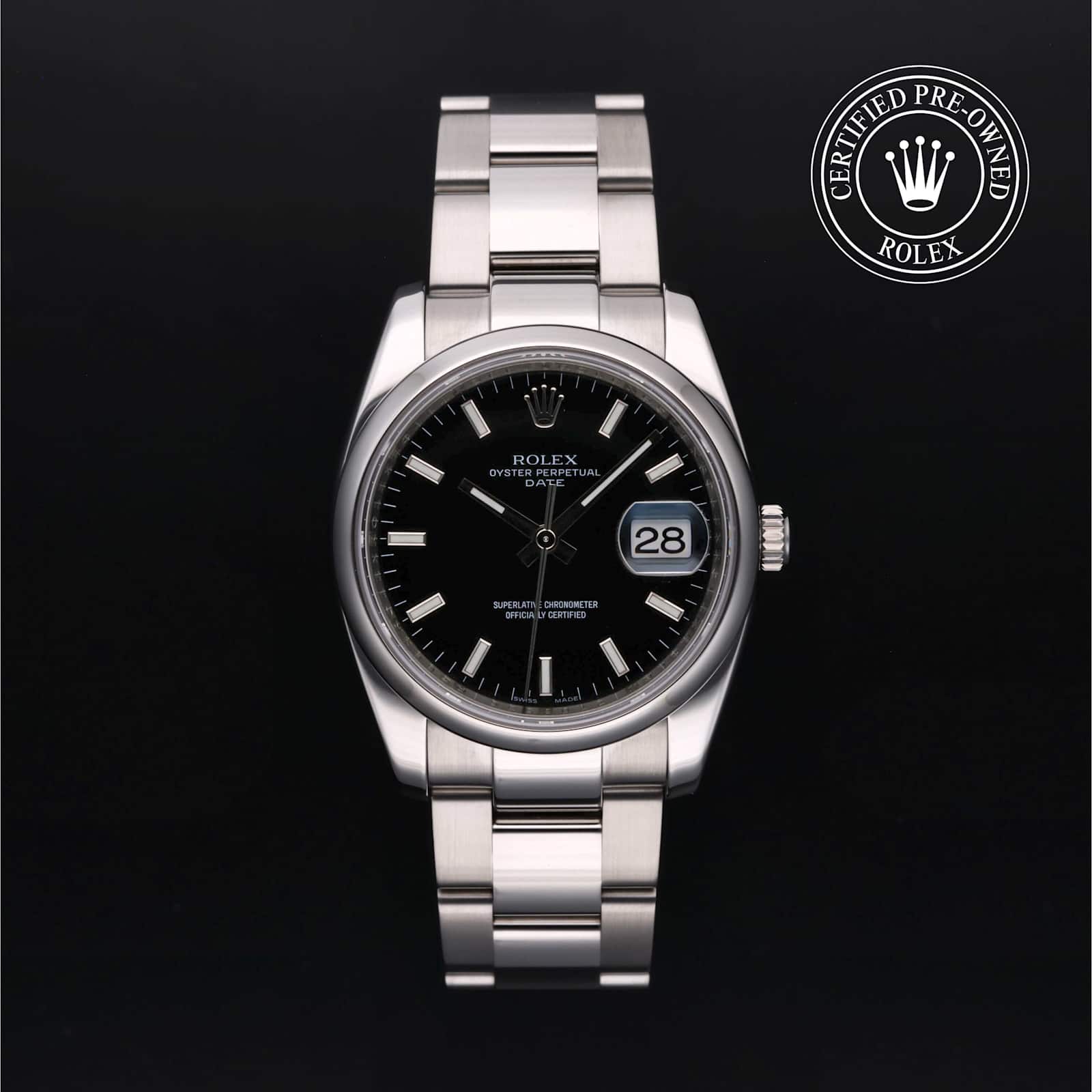 Rolex Date in Stainless steel, 115200 - Bucherer